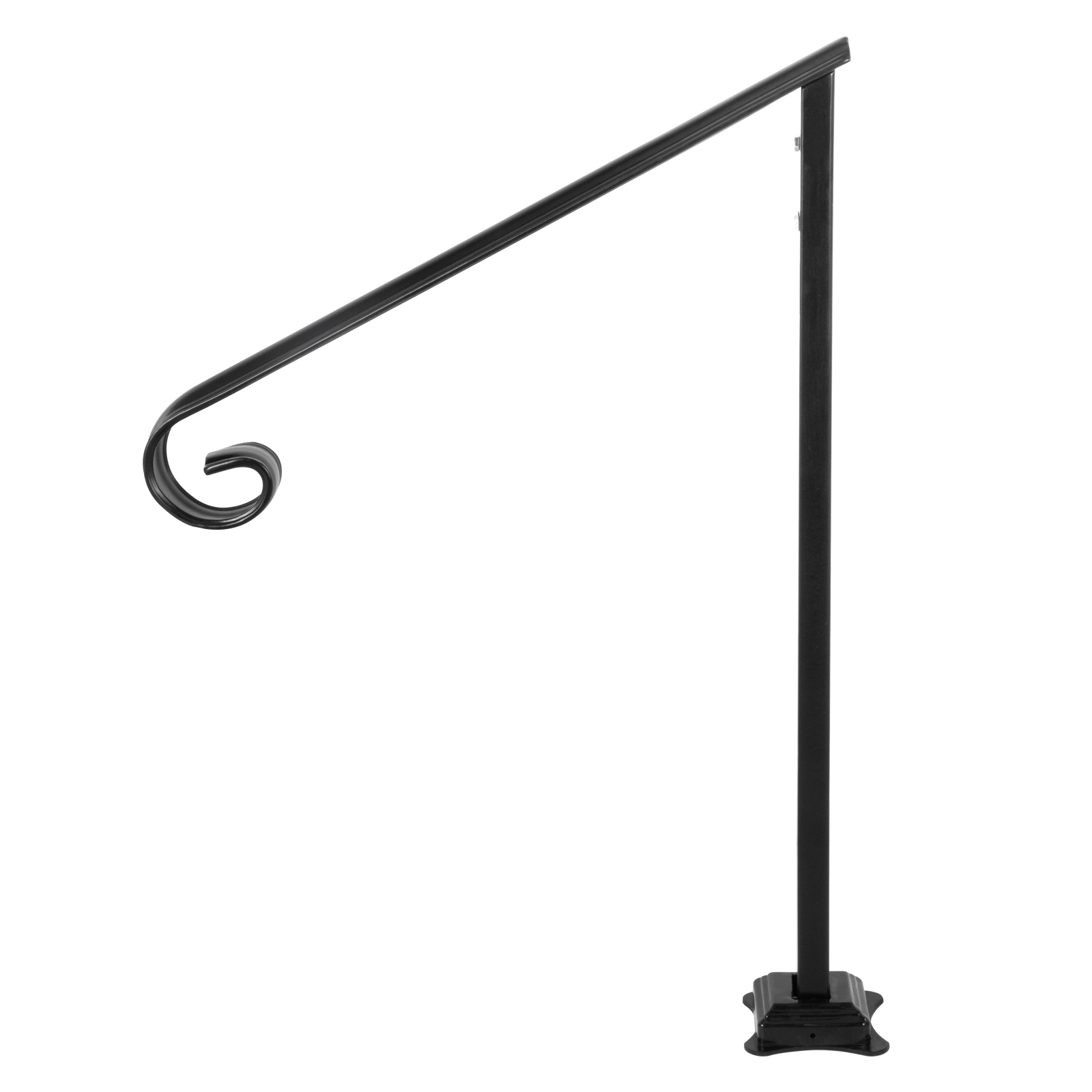 VEVOR Stair Handrail 1-3 Steps Railing Step Hand Rail Steel/ Metal for Porch - Picture 49 of 62