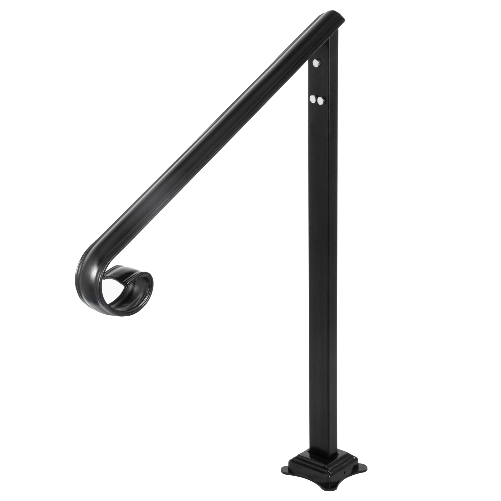 VEVOR Stair Handrail 1-3 Steps Railing Step Hand Rail Steel/ Metal for Porch - Picture 47 of 62