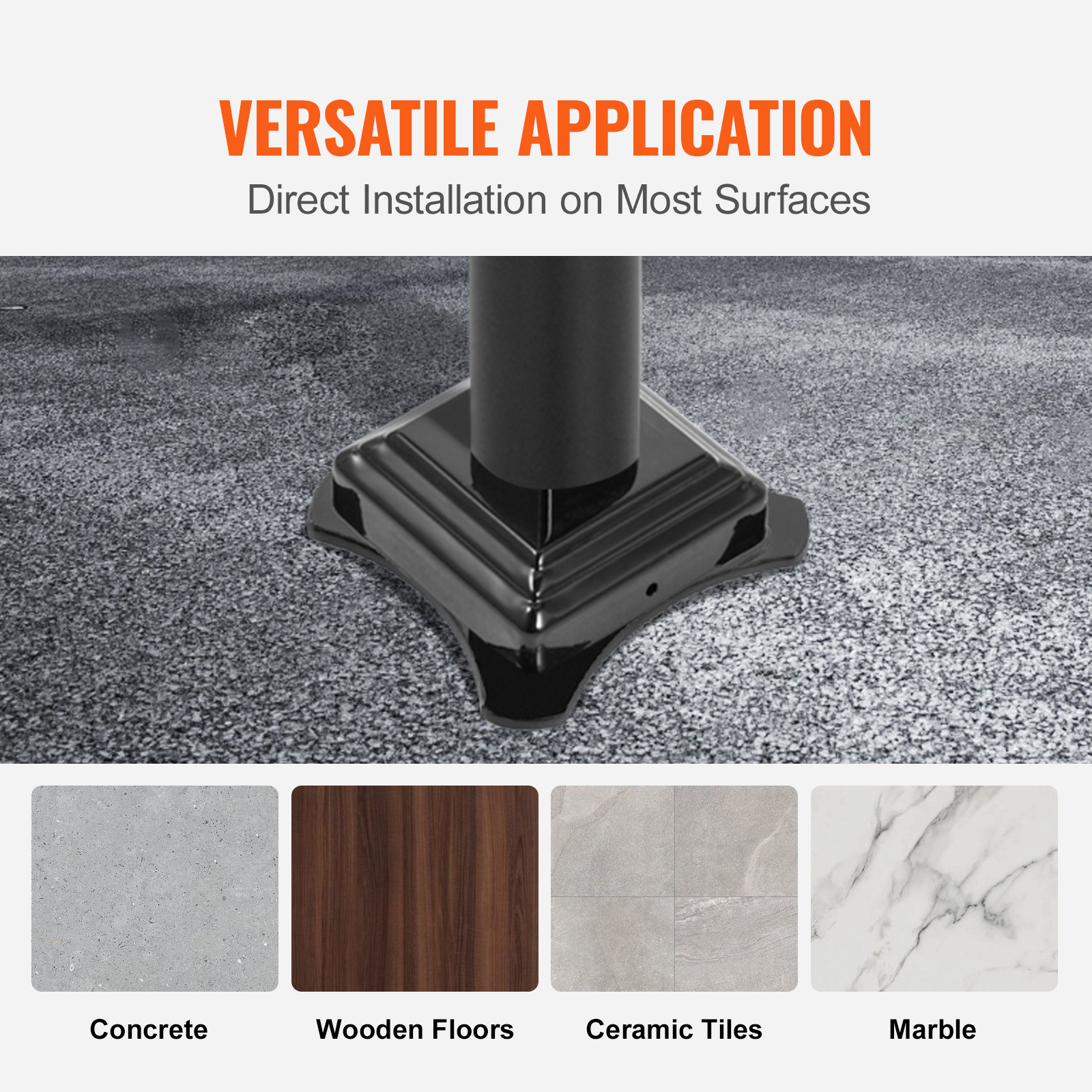 VEVOR Stair Handrail 1-3 Steps Railing Step Hand Rail Steel/ Metal for Porch - Picture 55 of 62