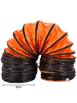 10 m Tuyau Flexible PVC Résistant à l'usure Cordes Ajustables diamètre de 200/300/400/500/600 mm pour Ventilateur d'extraction,5M-diam:200mm LIMEID Tuyaux en PVC Longueur 5m 