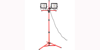 VEVOR LED Work Light with Stand, 20000 Lumen Dual-head LED Work Light with 27.6"-68.1" Adjustable and Foldable Tripod Stand, IP65 Waterproofed LED Tripod Work Light, with 5000 Kelvin Color Temperature