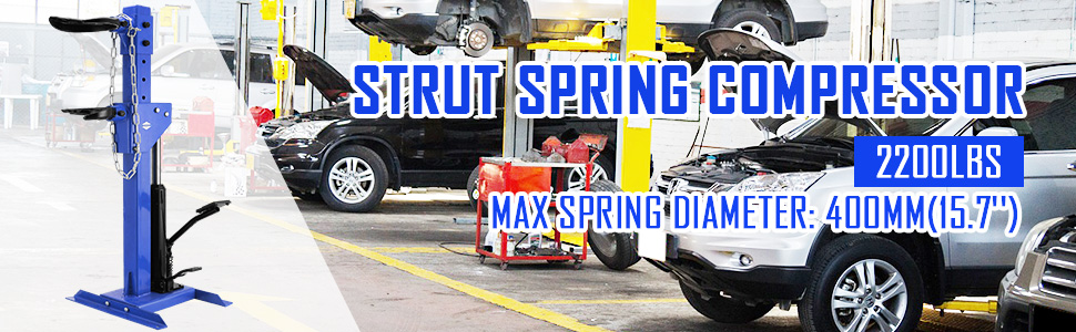 VEVOR VEVOR Spring Compressor 2200lbs Auto Strut Spring Compressor Max  Spring Diameter 400mm(15.7'') Coil Spring Compressor Tool for Car Repairing  and Strut Spring Removing