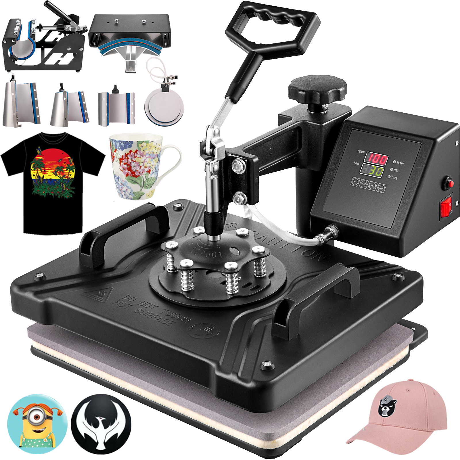 heat press,8 in 1,Digital Transfer Sublimation,