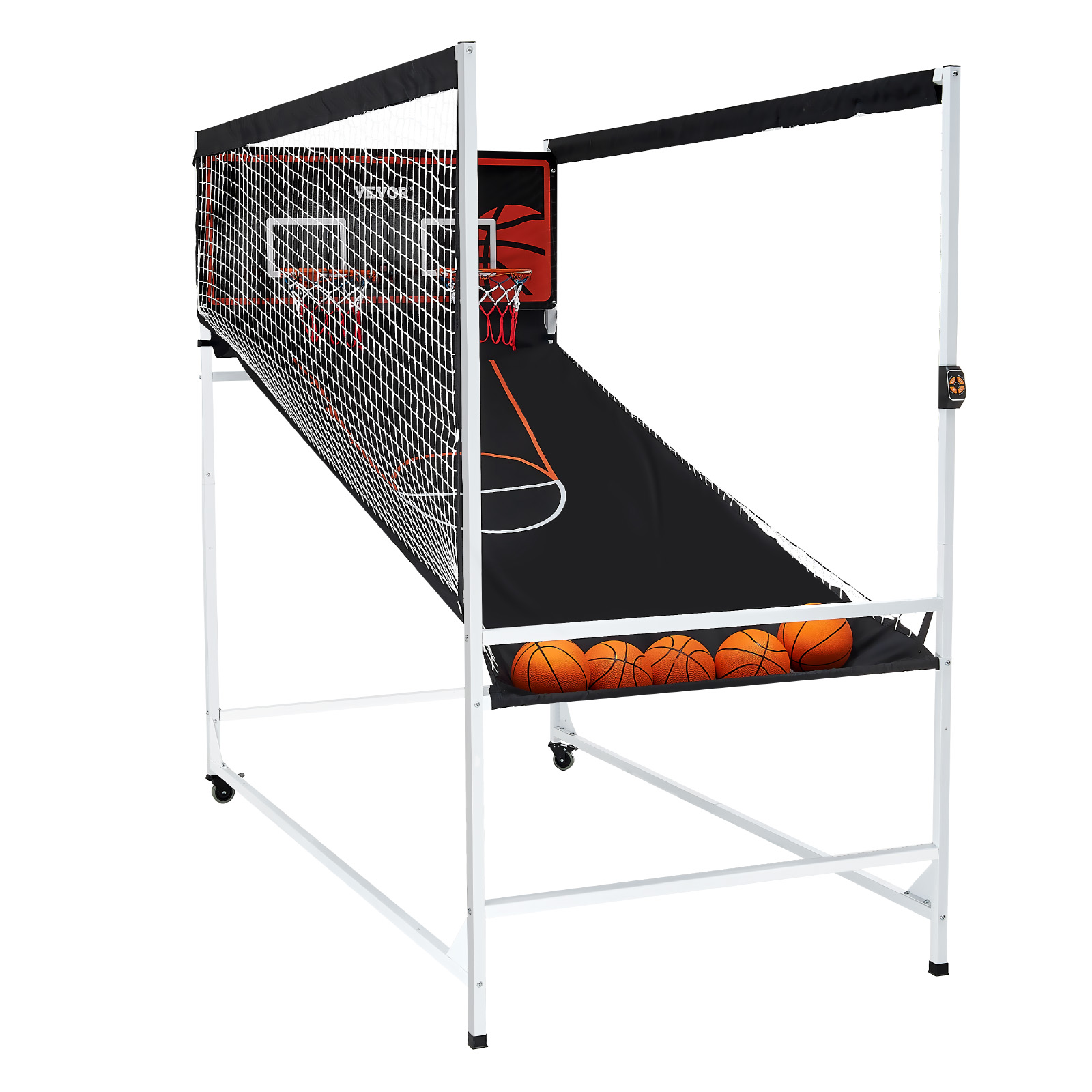 VEVOR Indoor Double Shot Basketball Arcade Game Iron Cage 2 Player 5/4 Balls - Picture 13 of 50