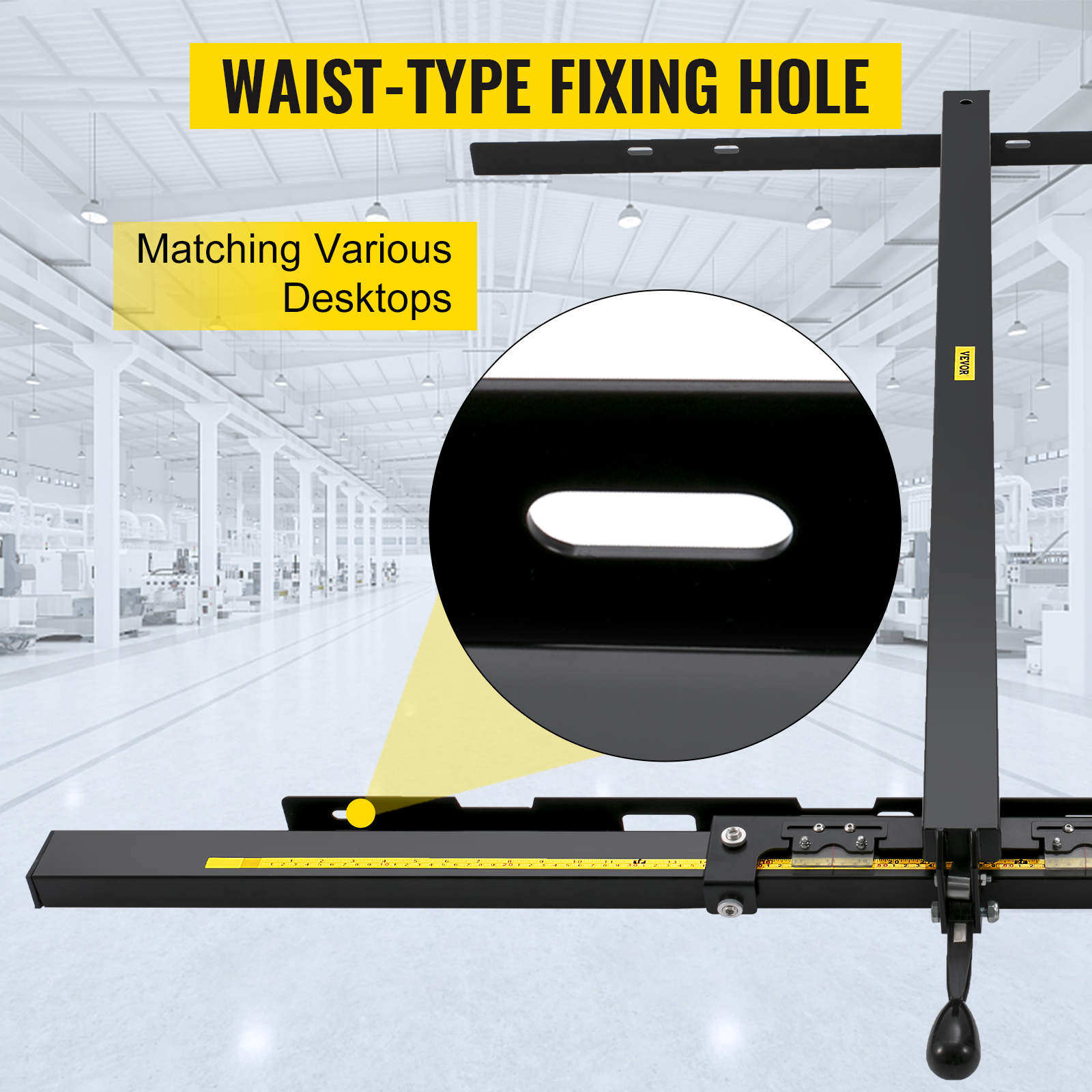 VEVOR Table Saw Fence System, 37"×57" Classic Table Saw Fence Rail