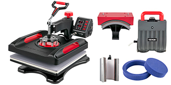 Vevor Heat Press Machine Sublimation Machine 15x15 Inch 6 In 1 Heat Pr