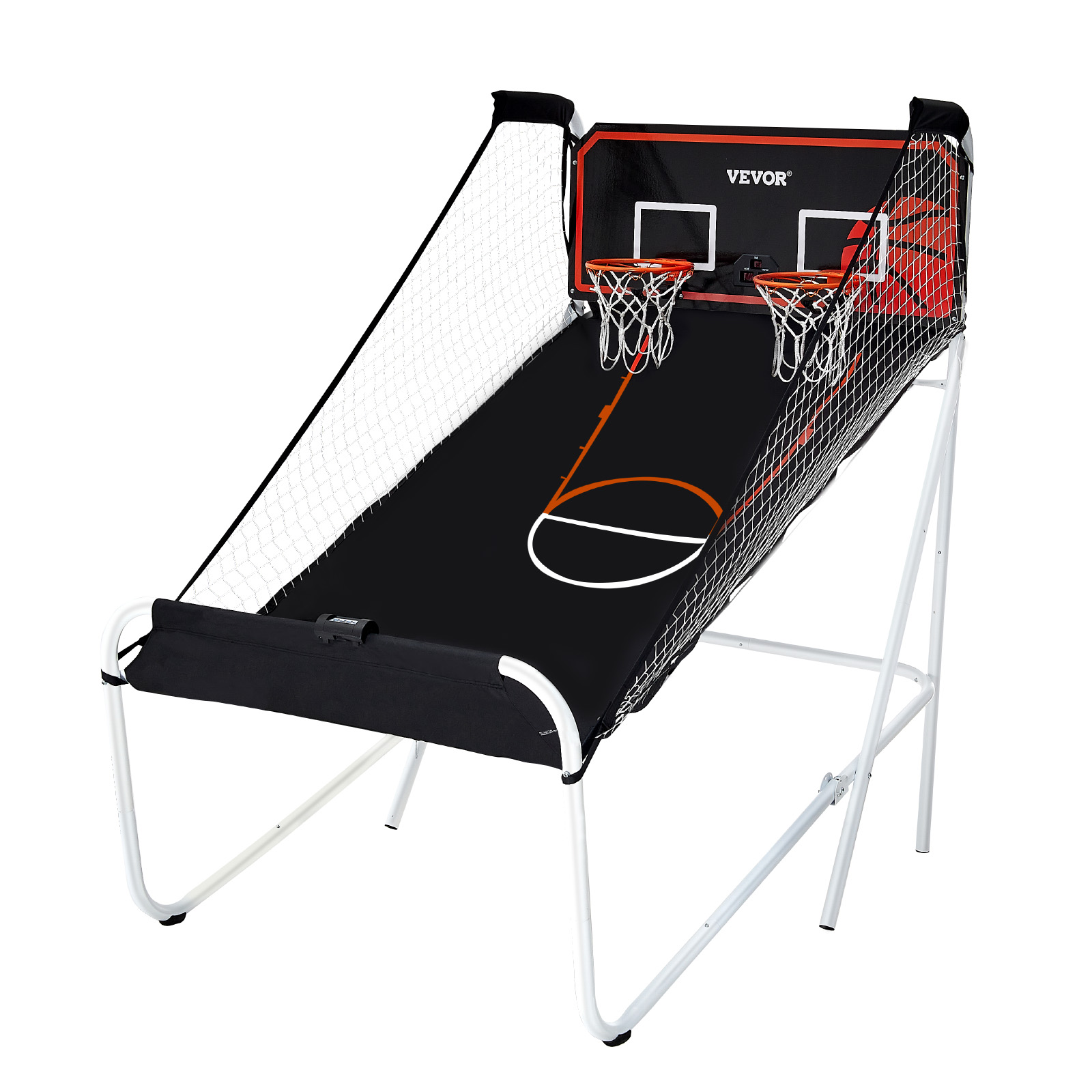 VEVOR Indoor Double Shot Basketball Arcade Game Iron Cage 2 Player 5/4 Balls - Picture 36 of 50