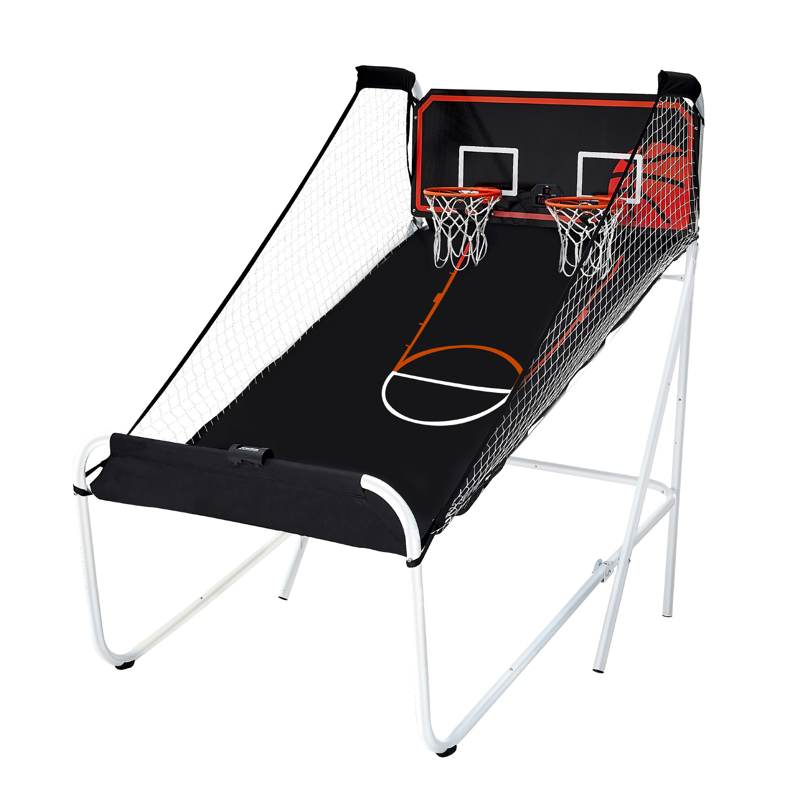 Indoor Double Shot Basketball Arcade Game Iron Cage 2 Player 5/4 Balls - Picture 36 of 50