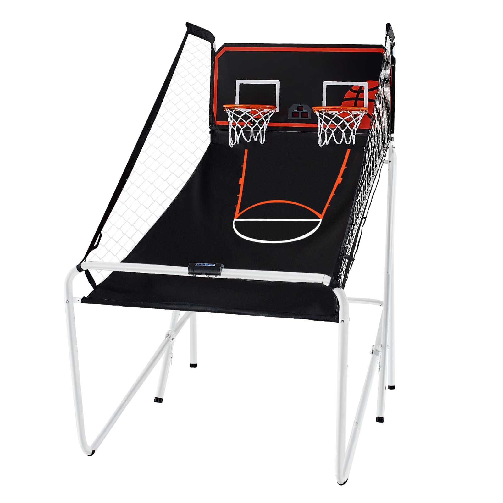 Indoor Double Shot Basketball Arcade Game Iron Cage 2 Player 5/4 Balls - Picture 26 of 50
