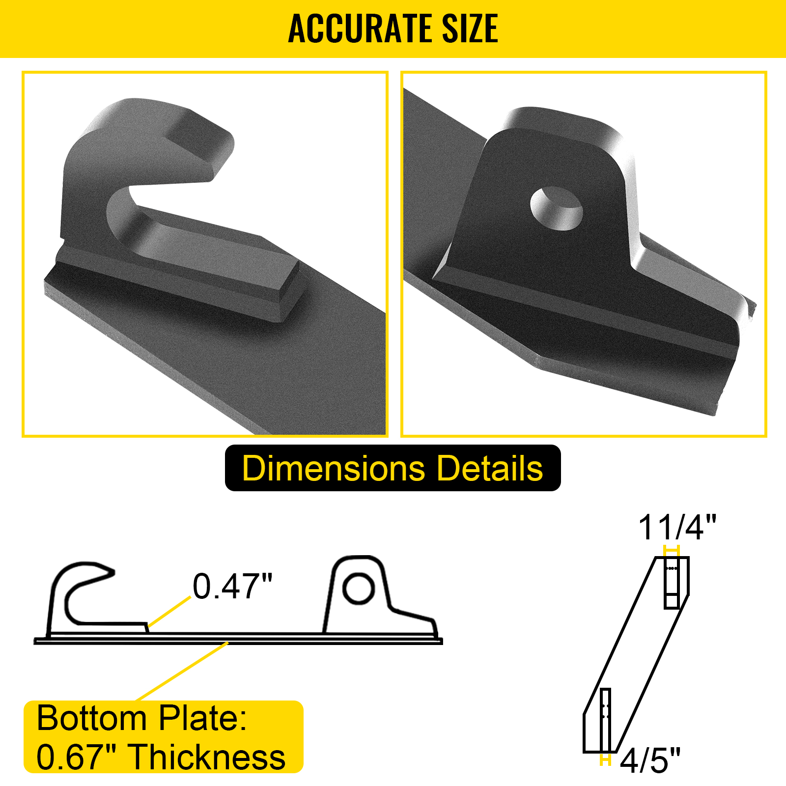 VEVOR Tractor Mounting Brackets 1 1/4