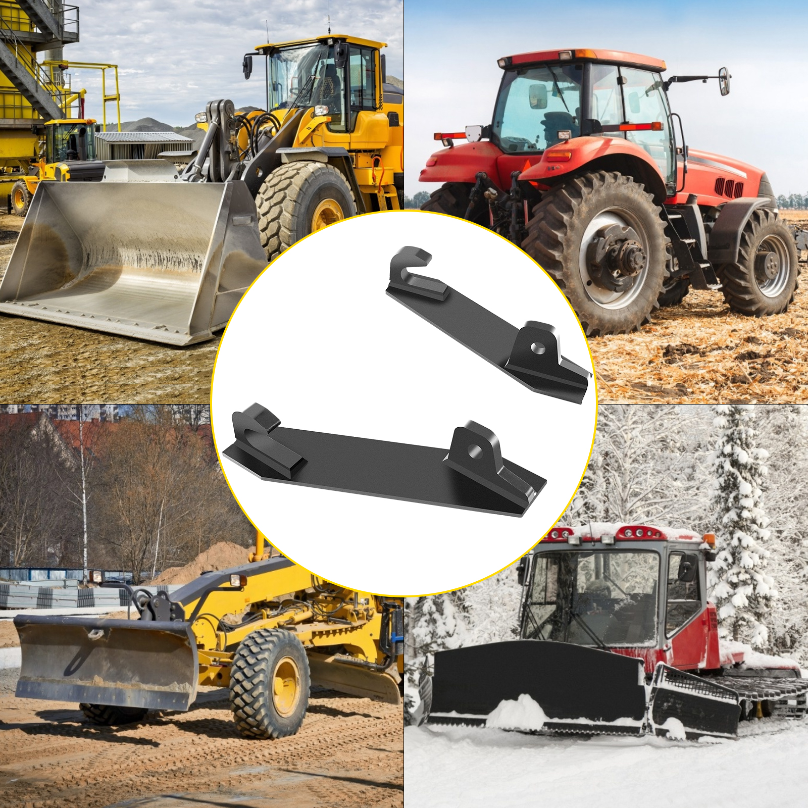 VEVOR Tractor Mounting Brackets 1 1/4" Top Bracket Weld on Quick Attach