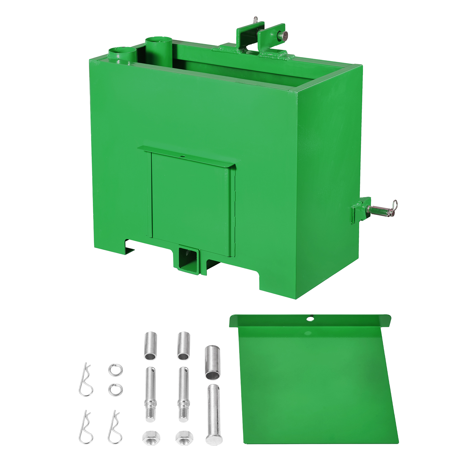 Ballast Box 3 Point Category 1 Tractor Quick Tach Hitch Counterweight Green Red