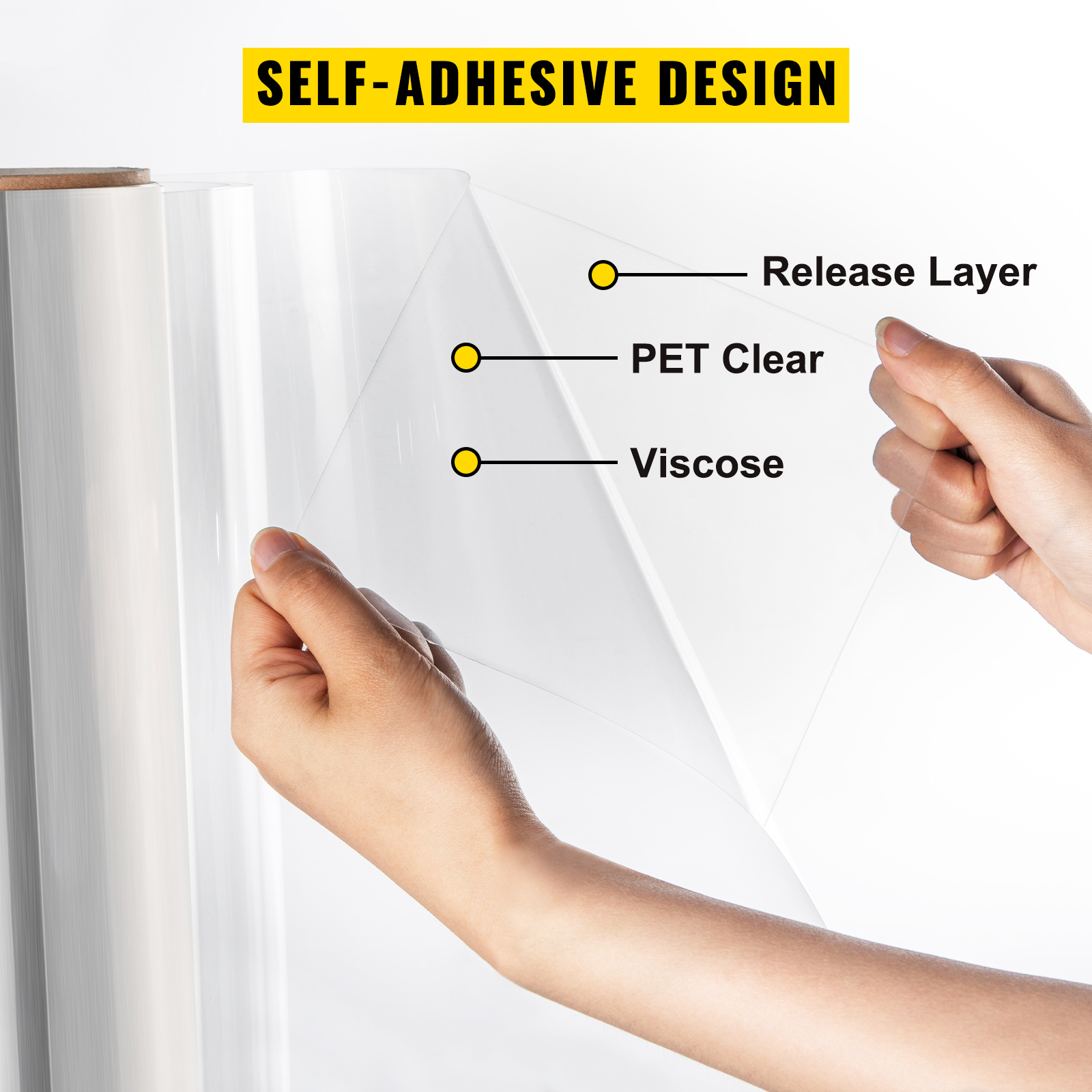 DIFIT Film De Fenêtre Anti-UV En Verre Dépoli - Film Autocollant Pour Fenêtre - Opaque Et