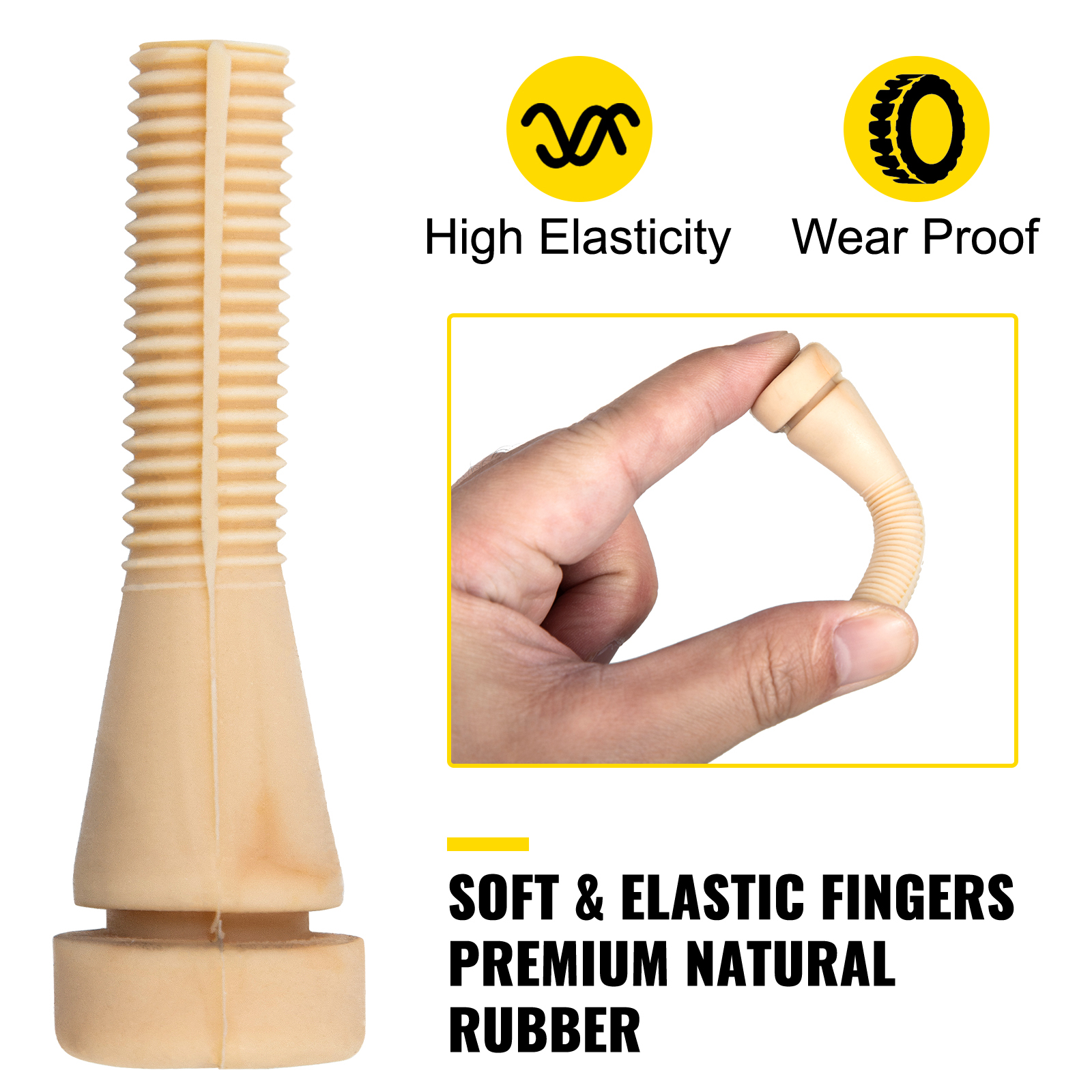 Poultry Chicken Plucker Tool Fingers Heavy Duty Natural Rubber Industrial 