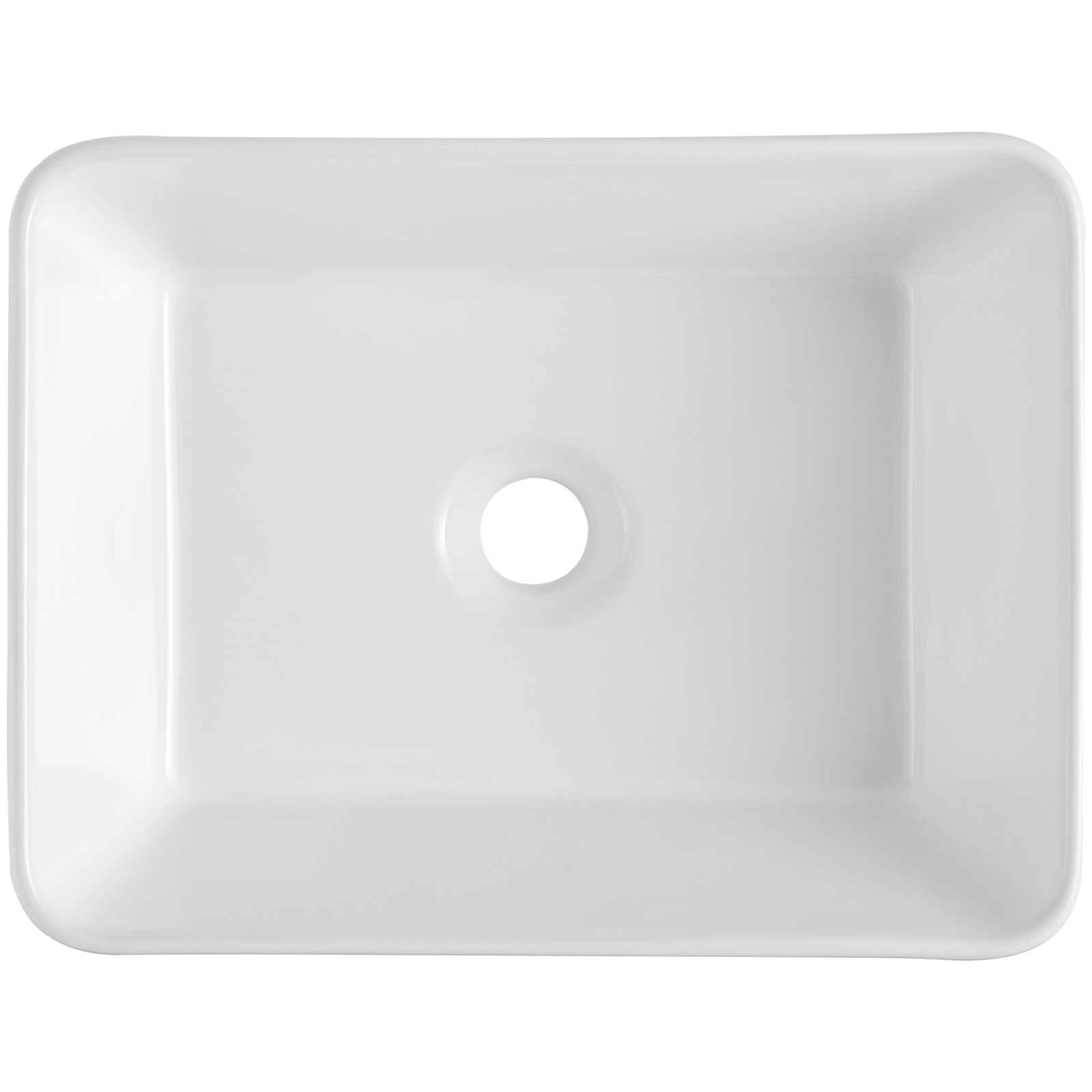 VEVOR Modern Ceramic Vessel Sink 16x12-24x13.8 Bathroom Vanity Bowl Countertop