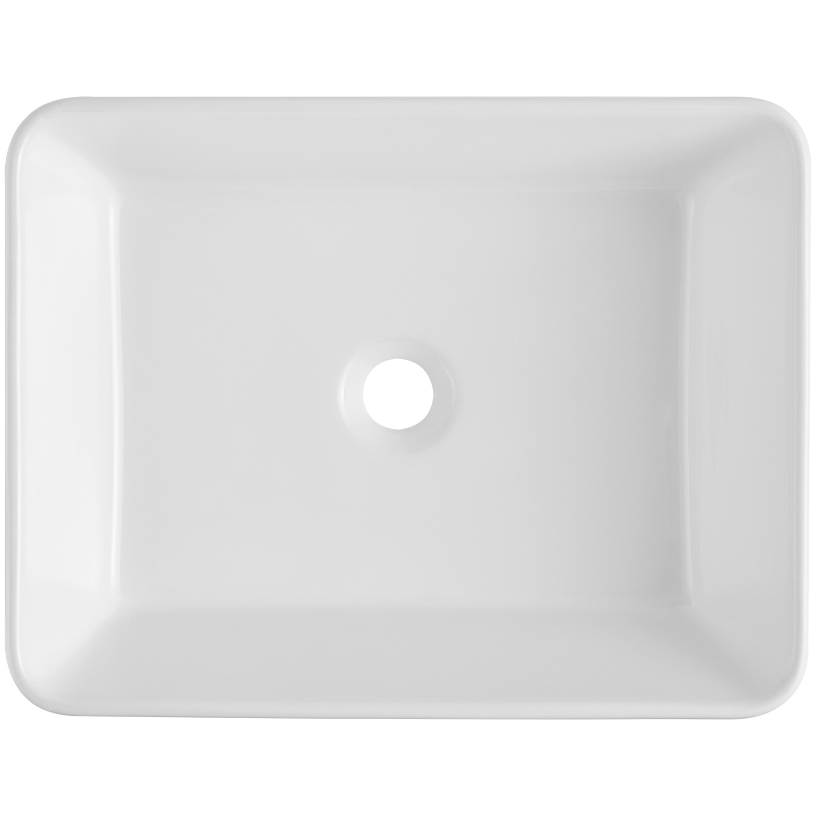 VEVOR Modern Ceramic Vessel Sink 16x12-24x13.8 Bathroom Vanity Bowl Countertop