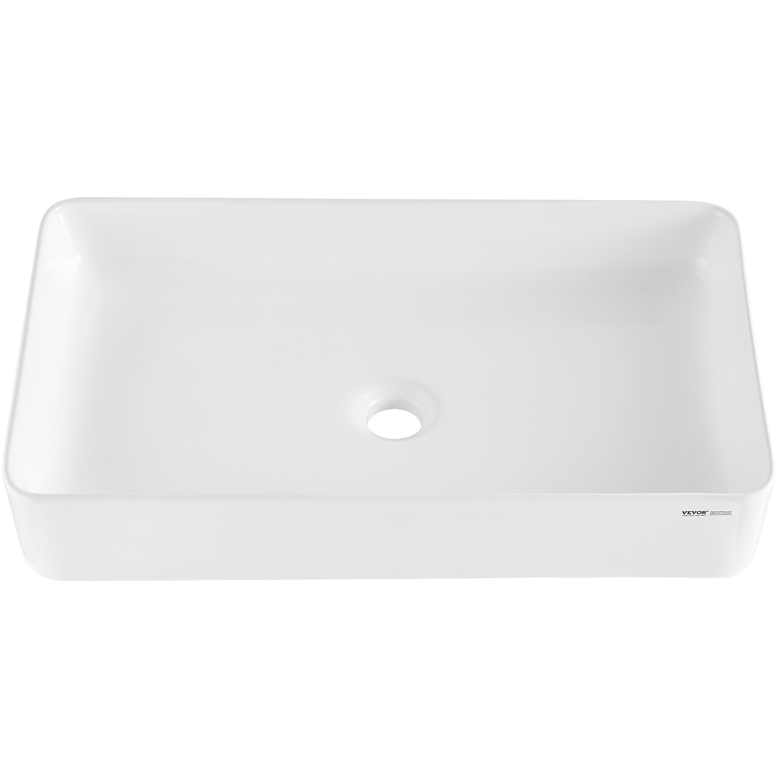 VEVOR Modern Ceramic Vessel Sink 16x12-24x13.8 Bathroom Vanity Bowl Countertop