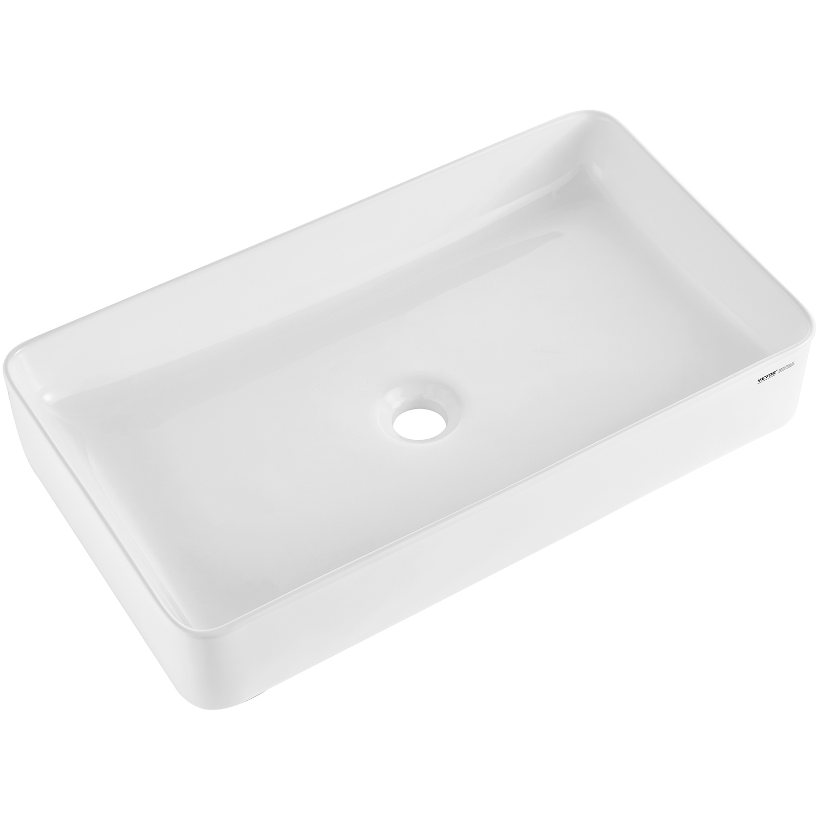 VEVOR Modern Ceramic Vessel Sink 16x12-24x13.8 Bathroom Vanity Bowl Countertop