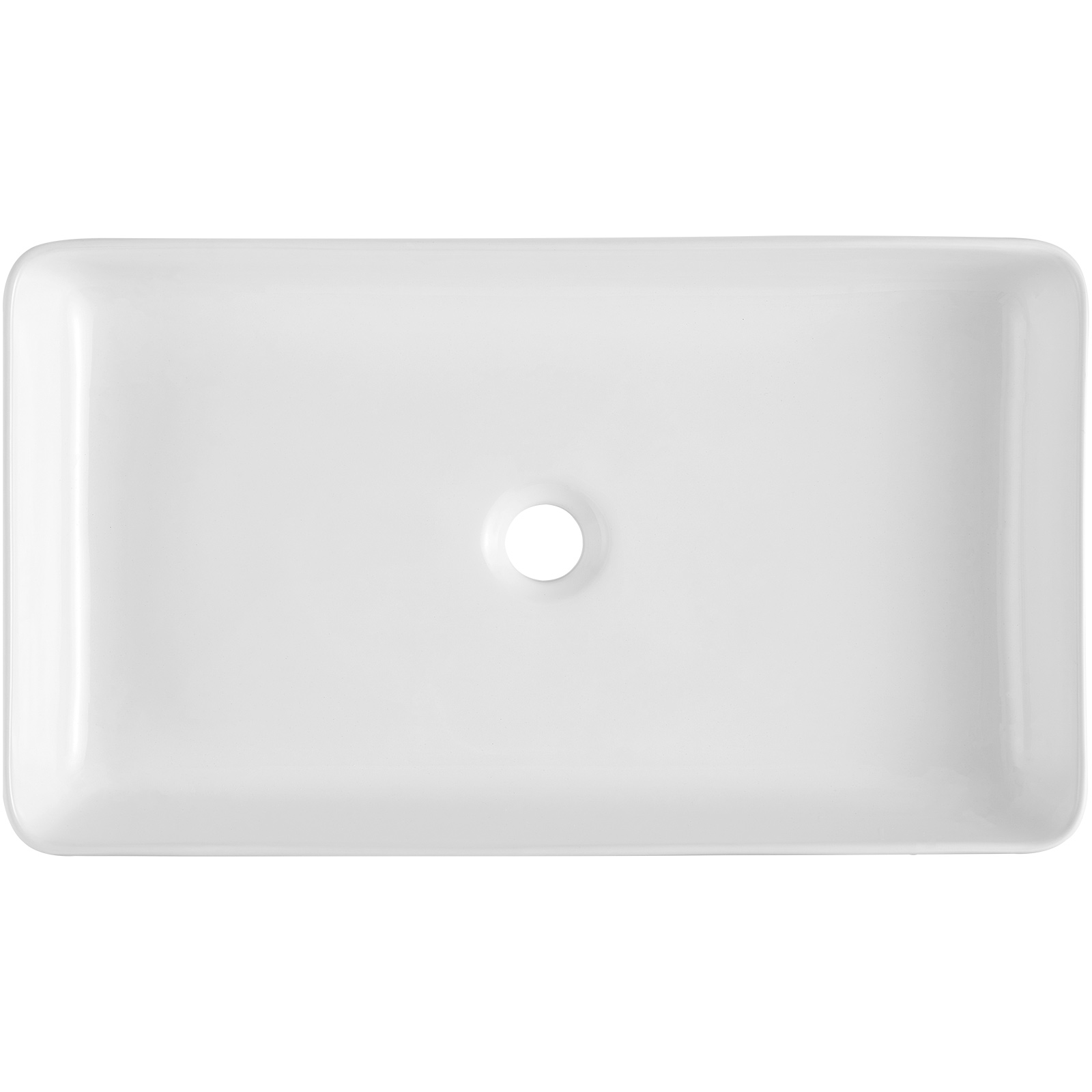 VEVOR Modern Ceramic Vessel Sink 16x12-24x13.8 Bathroom Vanity Bowl Countertop