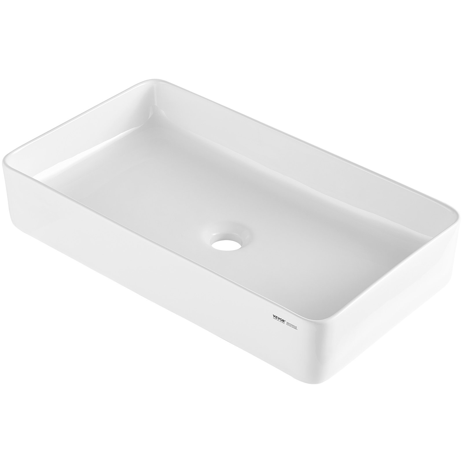 VEVOR Modern Ceramic Vessel Sink 16x12-24x13.8 Bathroom Vanity Bowl Countertop