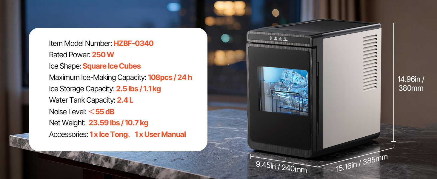 Ice maker full view