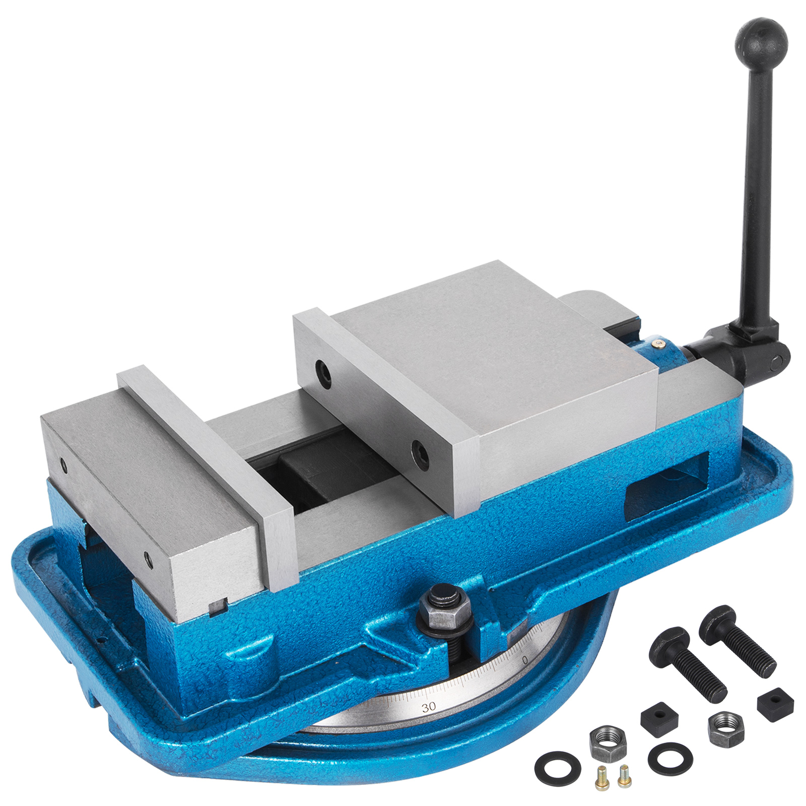 Étau d'Établi Polyvalent Fonte Ductile 15,2 cm Enclume Base Pivotante 360° | FR