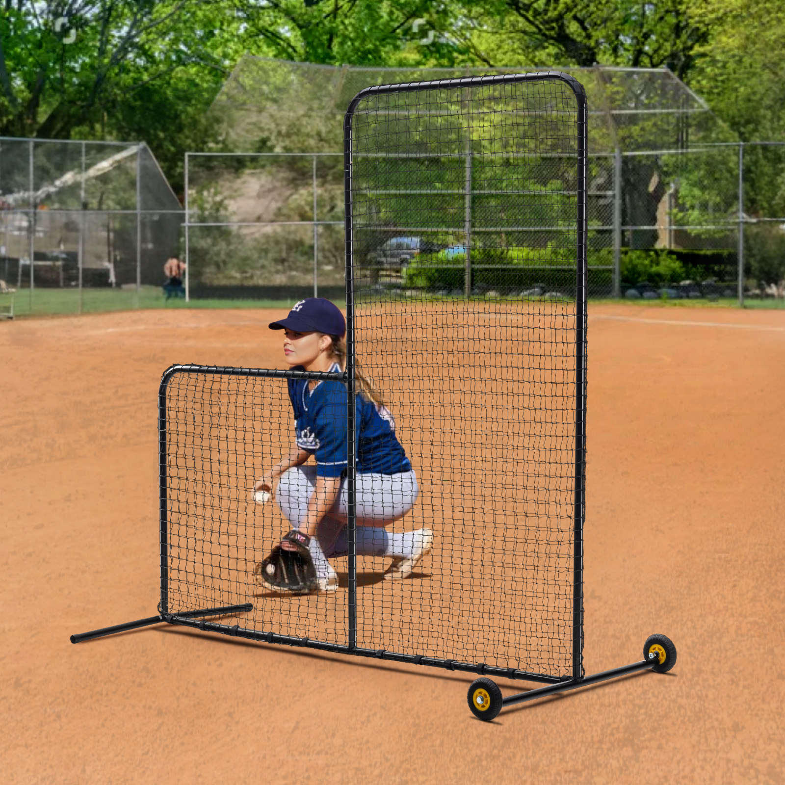 VEVOR I Screen Baseball Pitching Net for Batting Cage Softball Screen 9 Size