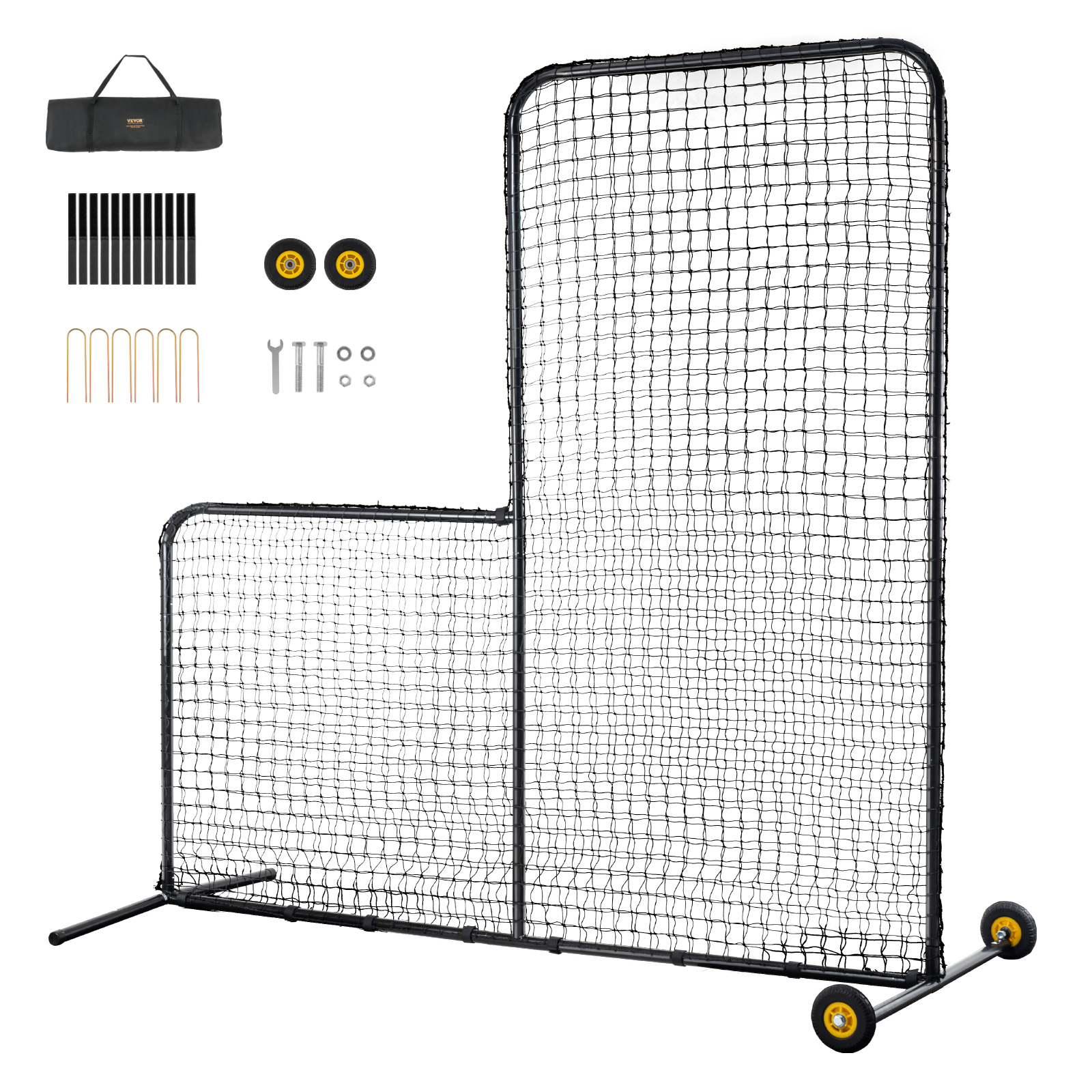 VEVOR I Screen Baseball Pitching Net for Batting Cage Softball Screen 9 Size