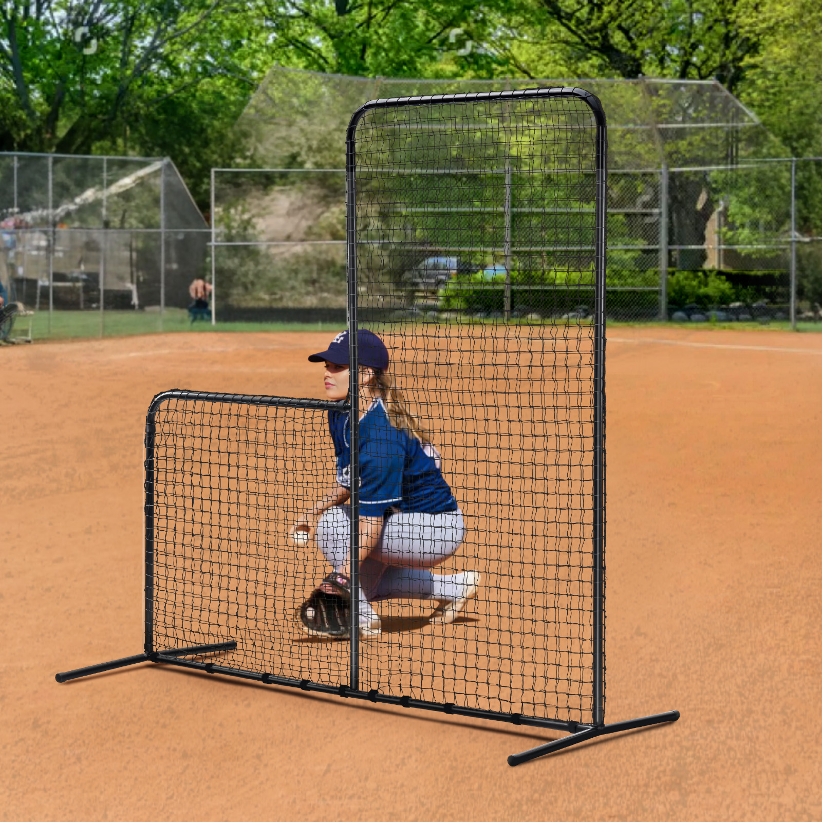 VEVOR I Screen Baseball Pitching Net for Batting Cage Softball Screen 9 Size