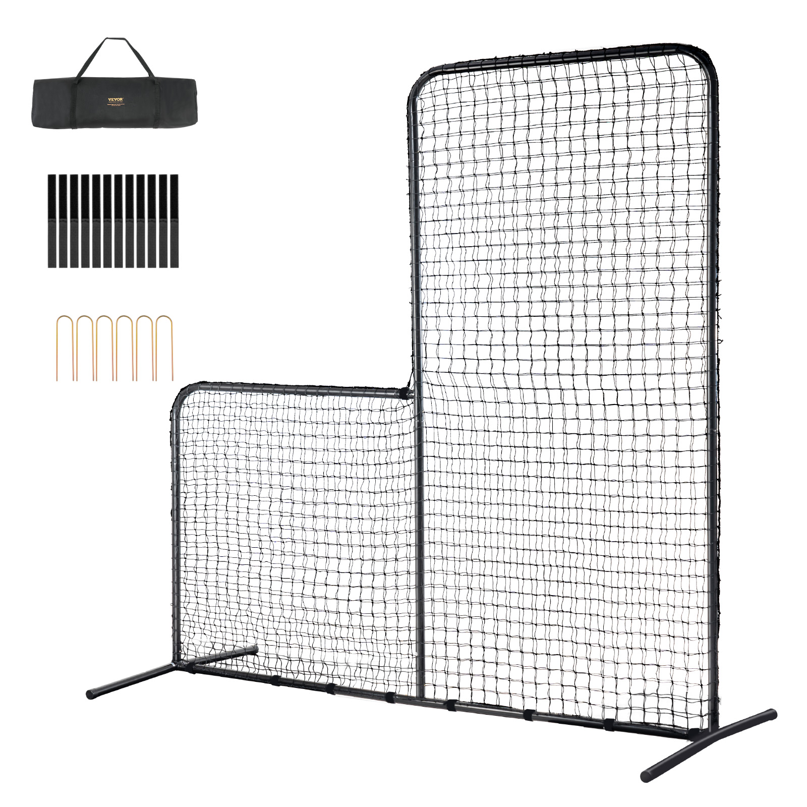 VEVOR I Screen Baseball Pitching Net for Batting Cage Softball Screen 9 Size