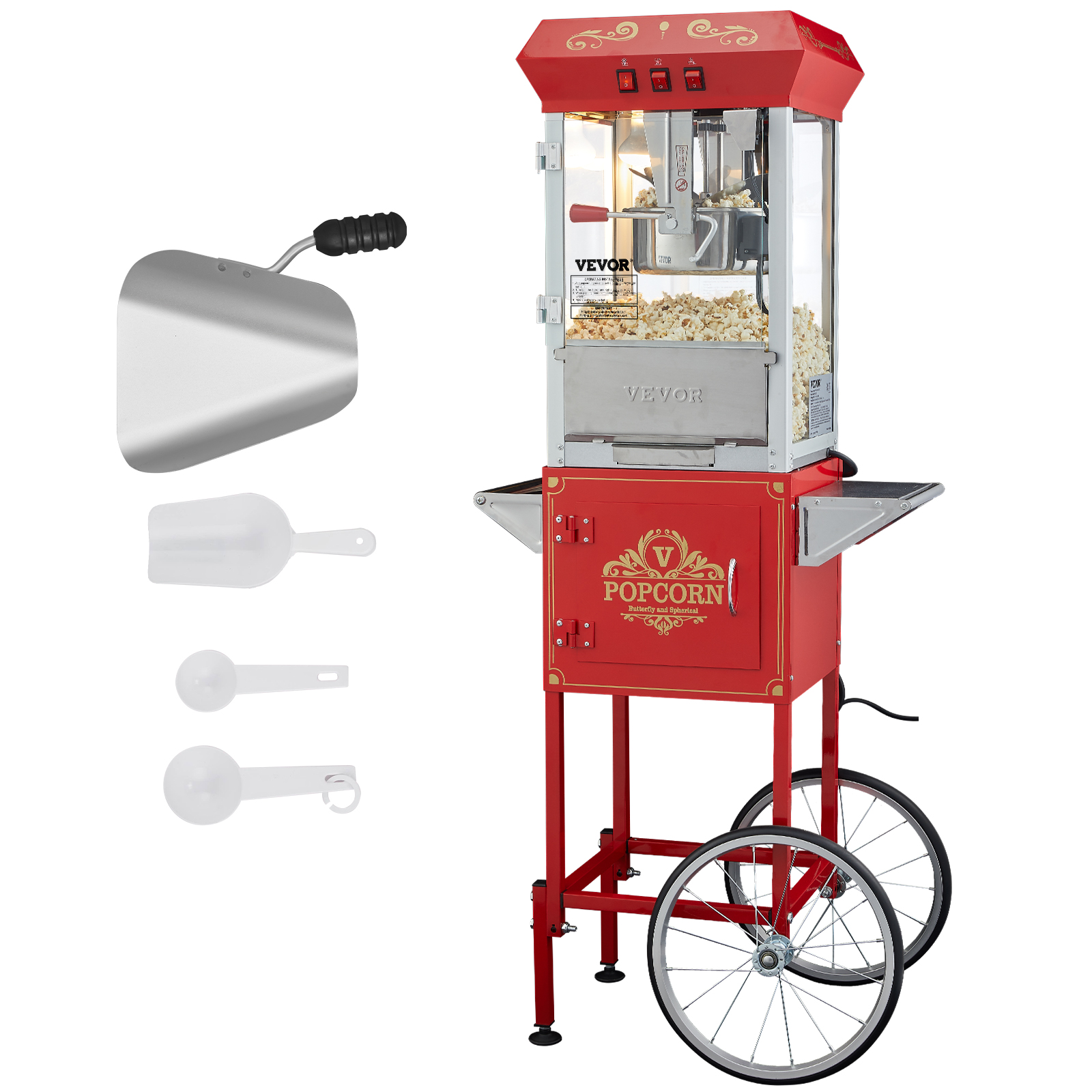 Countertop Popcorn Machine,12 Oz,80 Cups