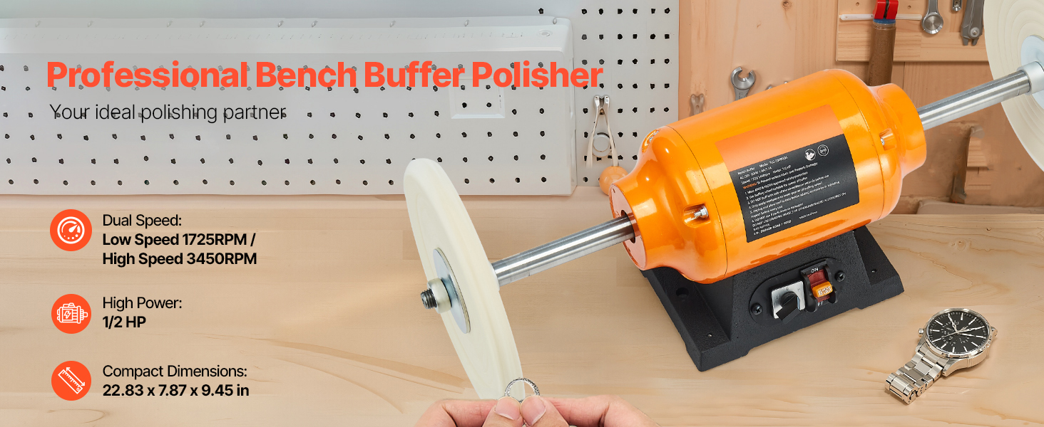 Tischpolierer mit Zweigang