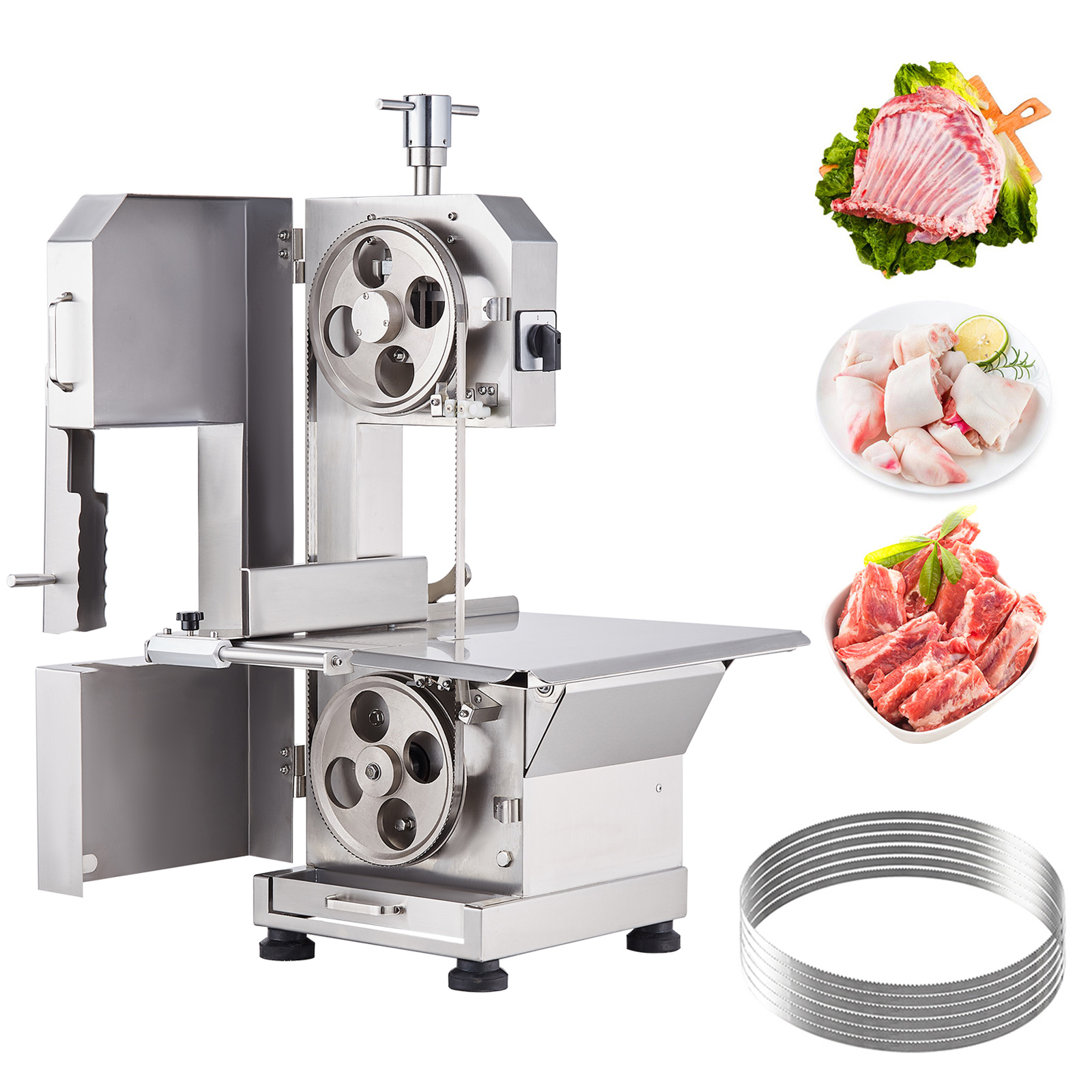 850W/1100W/1500W/2200W Commercial Electric Meat Bandsaw Bone Saw Machine