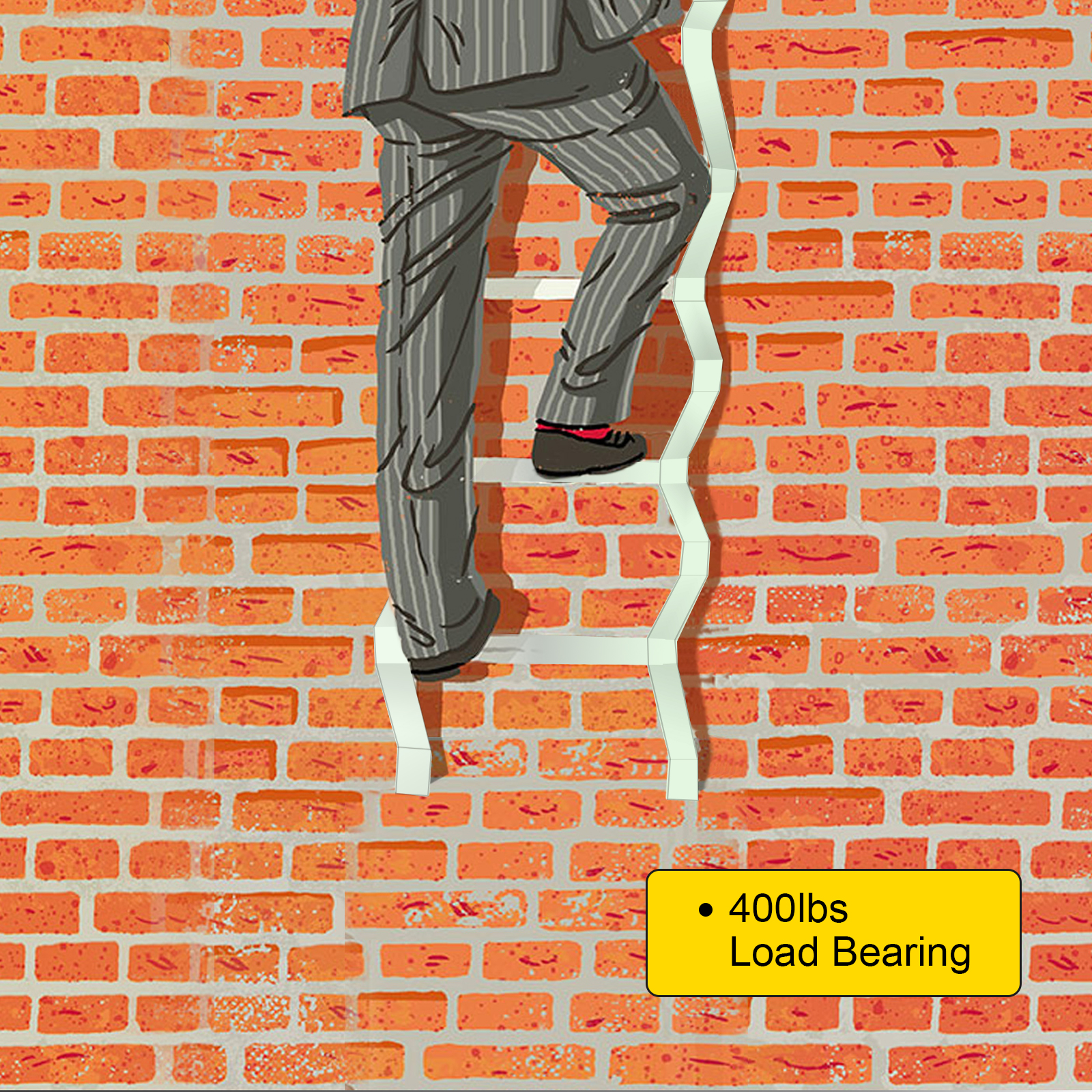 VEVOR Vevor Egress Ladder Basement Egress Ladder 3step Aluminum 400lbs