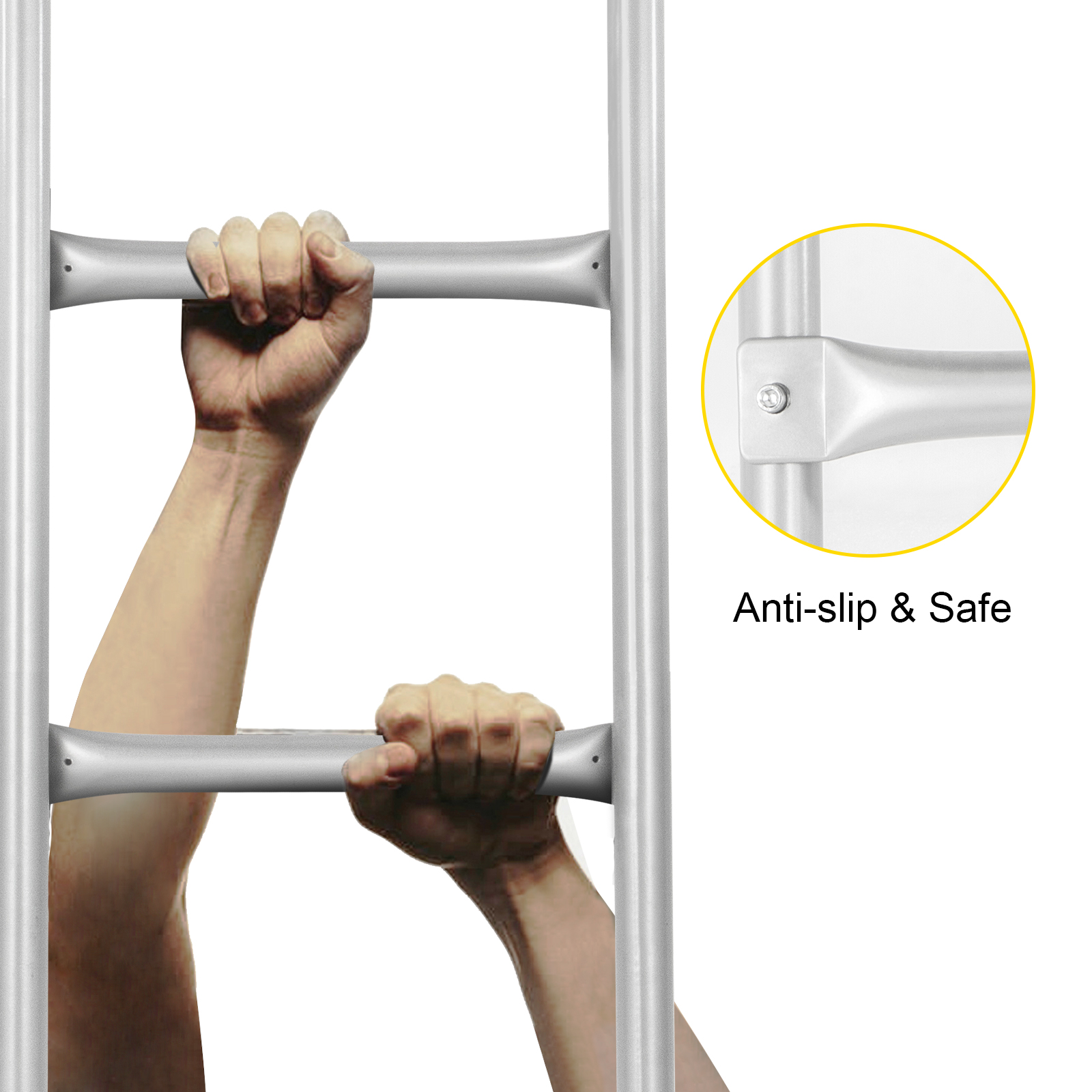 VEVOR Egress Ladder Basement Egress Ladder 4step Steel 400LBS Load