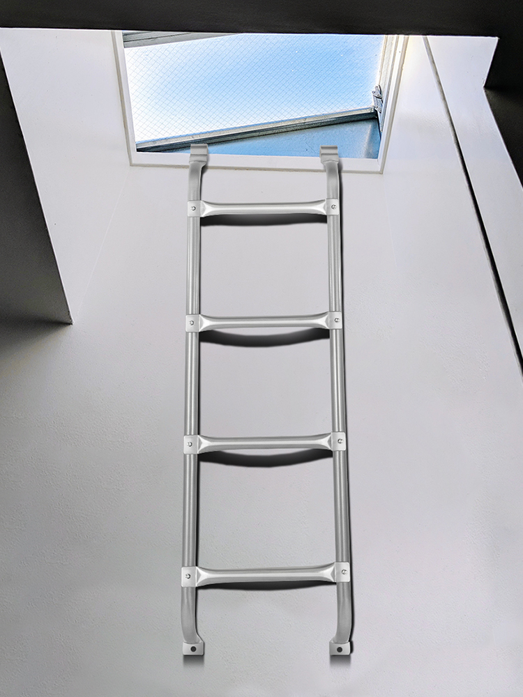 VEVOR Egress Ladder Basement Egress Ladder 4step Steel 400LBS Load