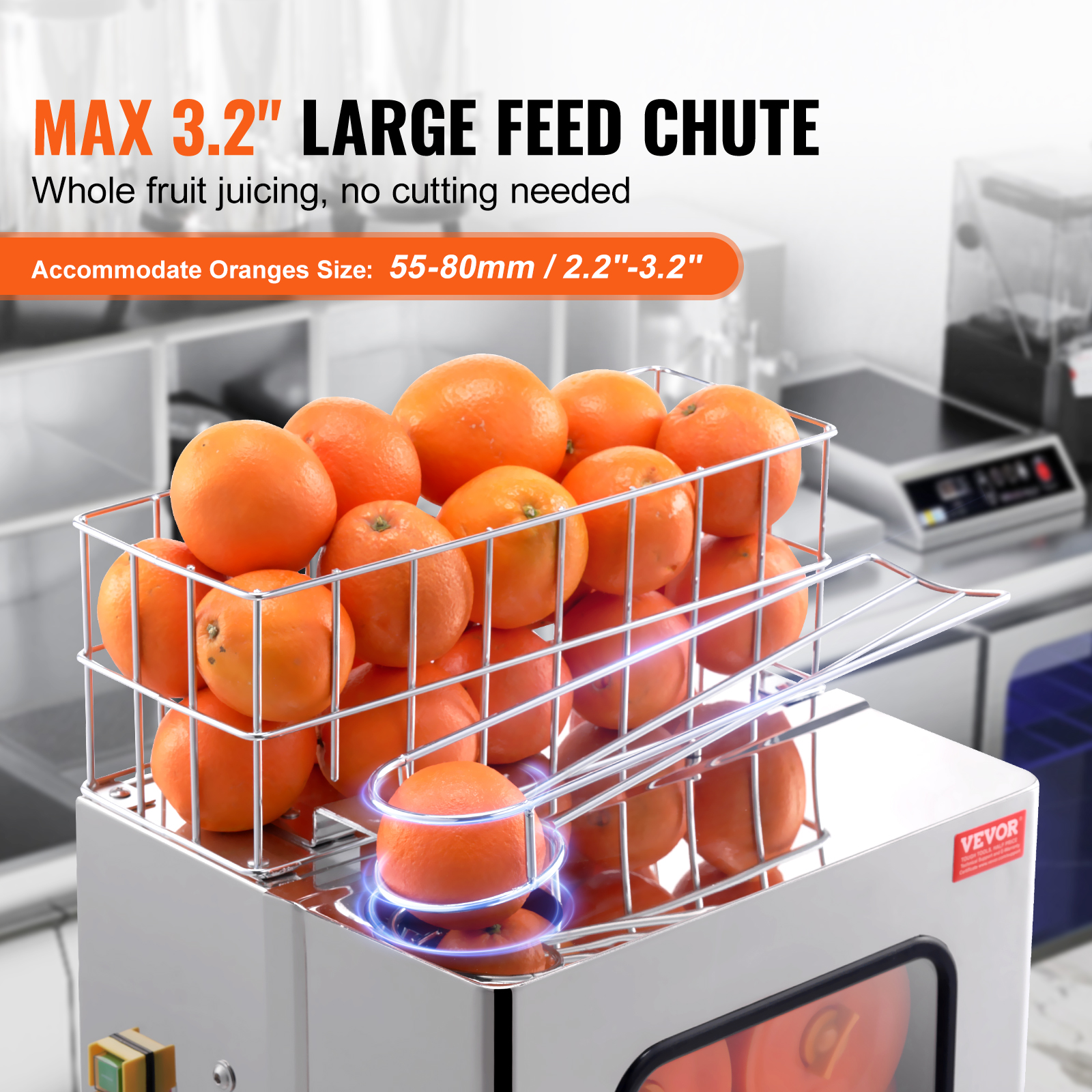 VEVOR Commercial Orange Juicer Machine 120W Juice Squeezer Extractor Filter Box - Picture 41 of 62