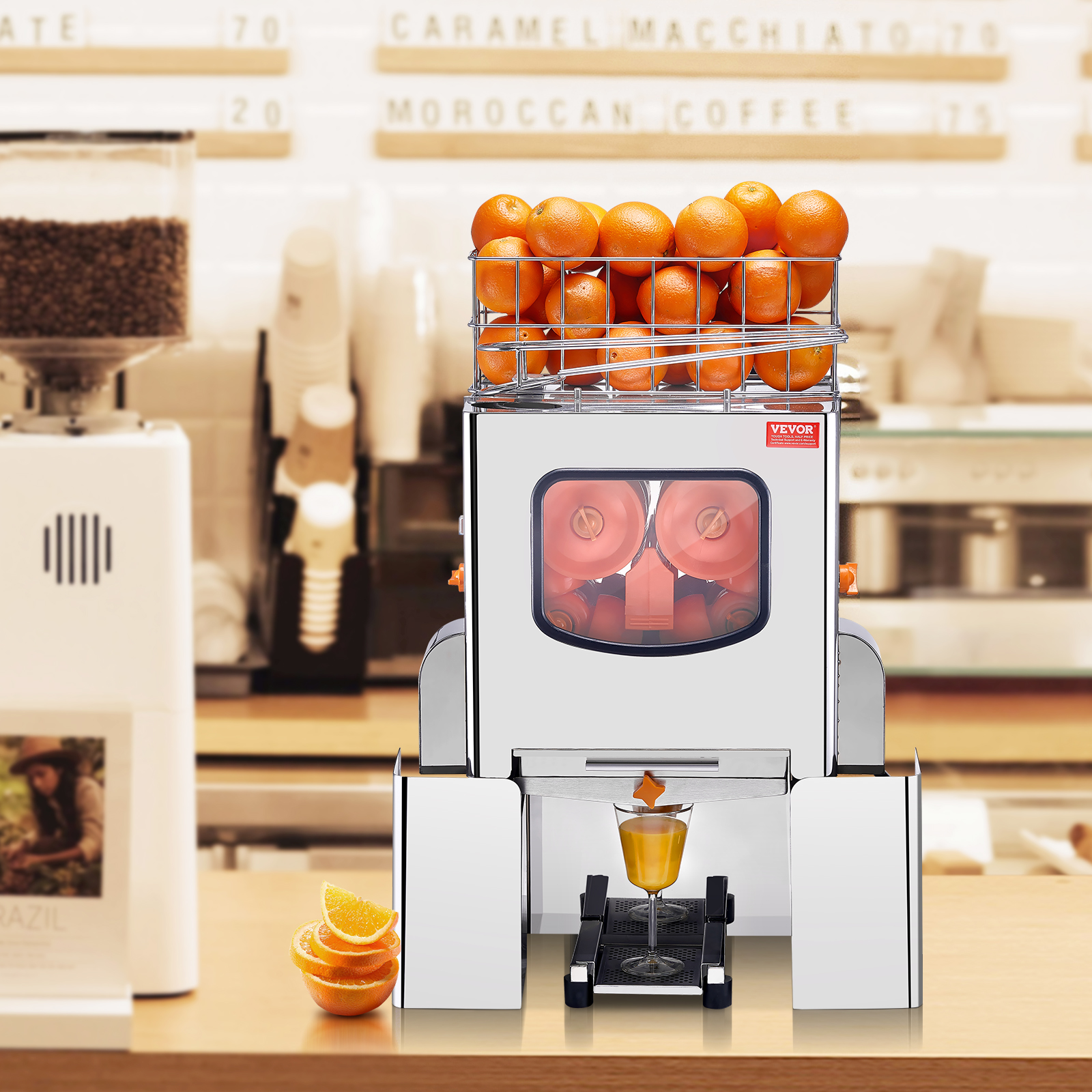 VEVOR Commercial Orange Juicer Machine 120W Juice Squeezer Extractor Filter Box - Picture 46 of 62