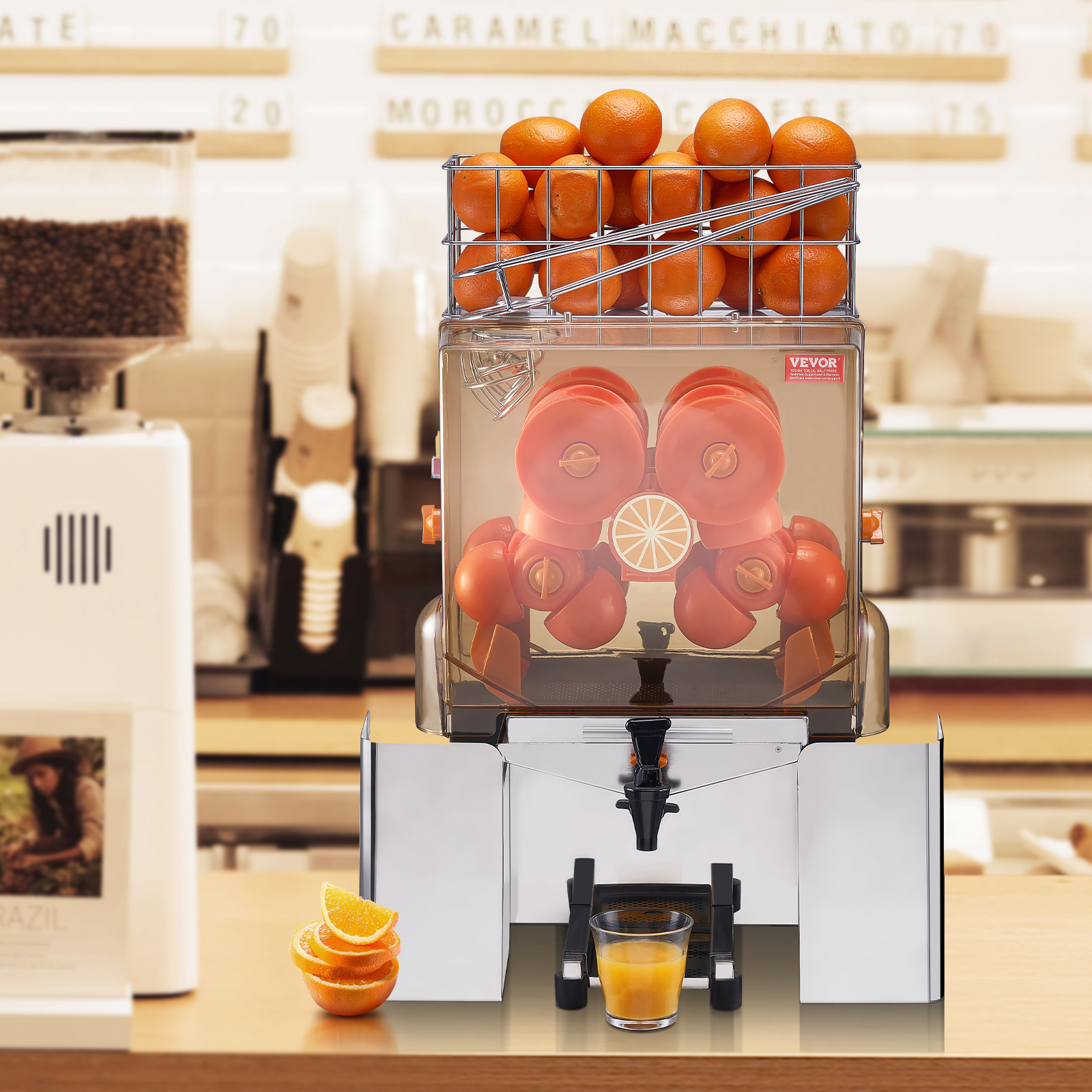 VEVOR Commercial Orange Juicer Machine 120W Juice Squeezer Extractor Filter Box - Picture 22 of 62