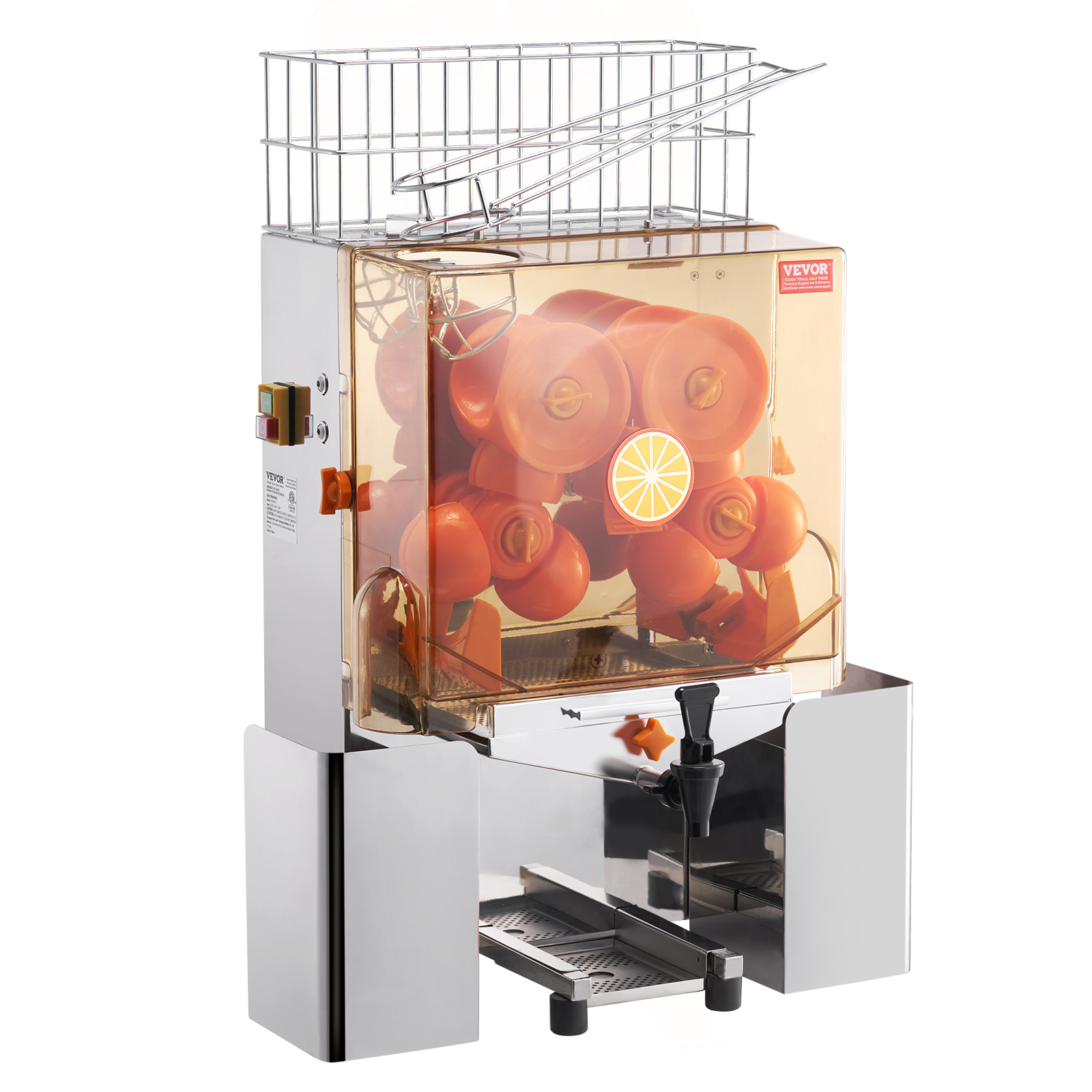 VEVOR Commercial Orange Juicer Machine 120W Juice Squeezer Extractor Filter Box - Picture 26 of 62