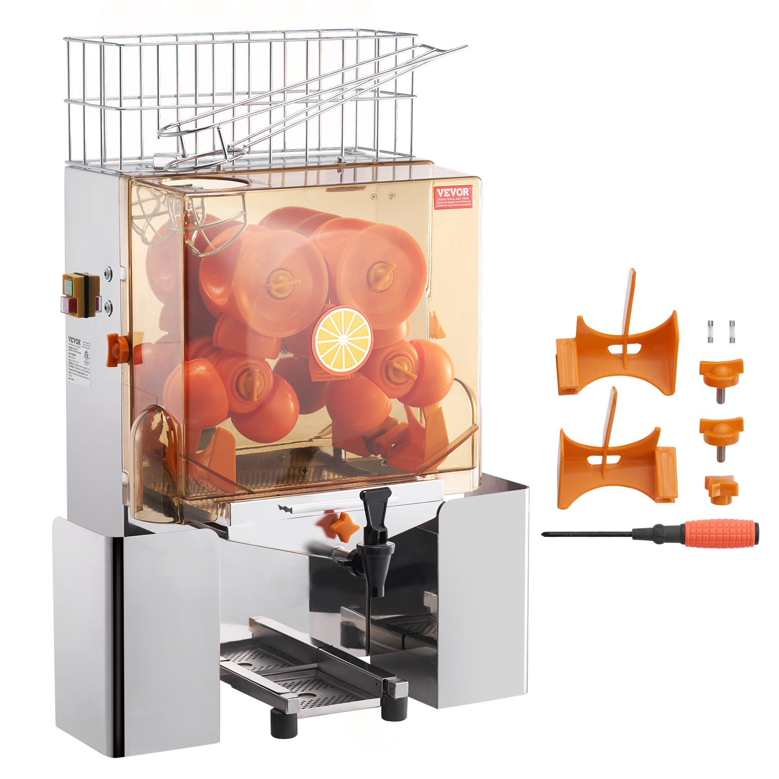 VEVOR Commercial Orange Juicer Machine 120W Juice Squeezer Extractor Filter Box - Picture 23 of 62