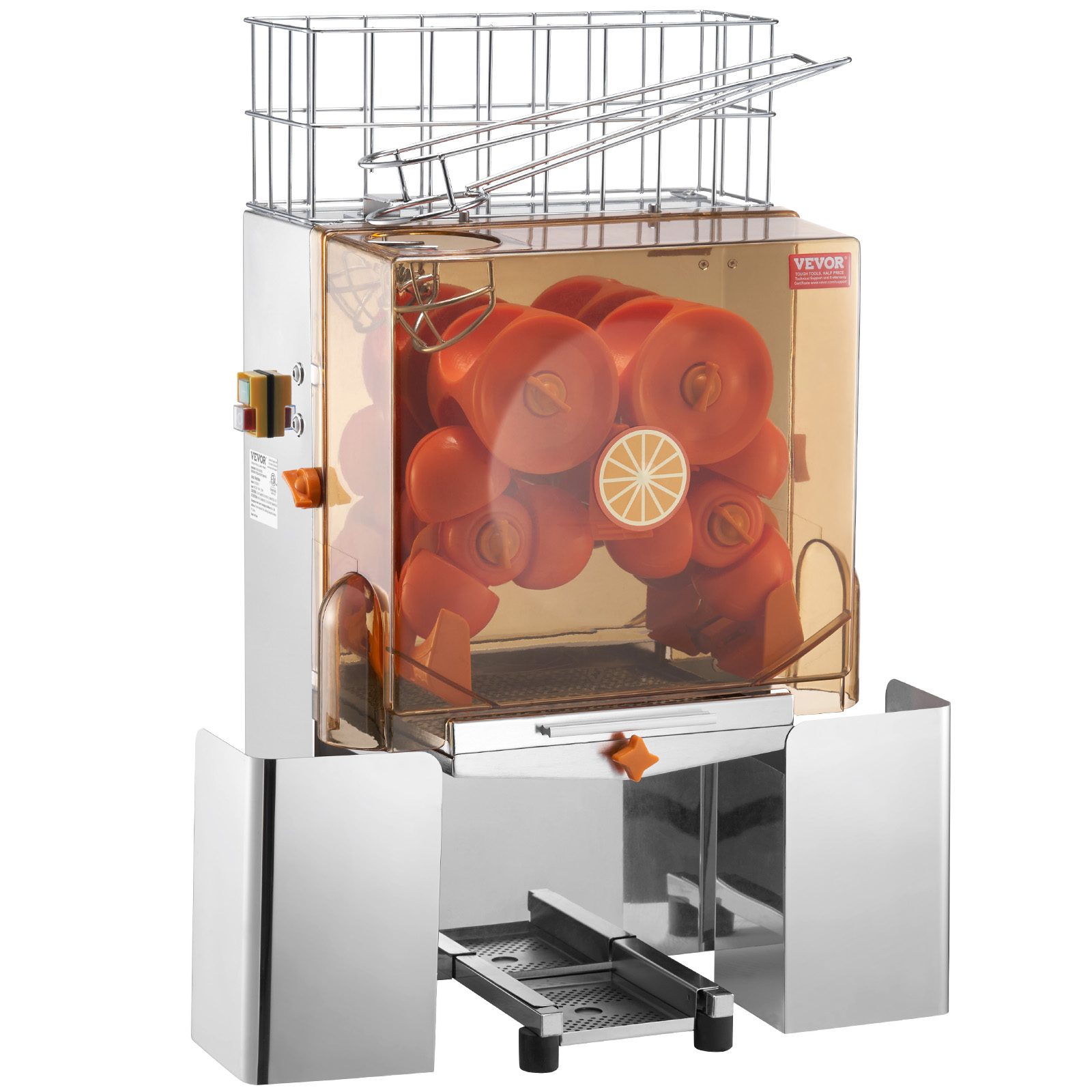 VEVOR Commercial Orange Juicer Machine 120W Juice Squeezer Extractor Filter Box - Picture 14 of 62