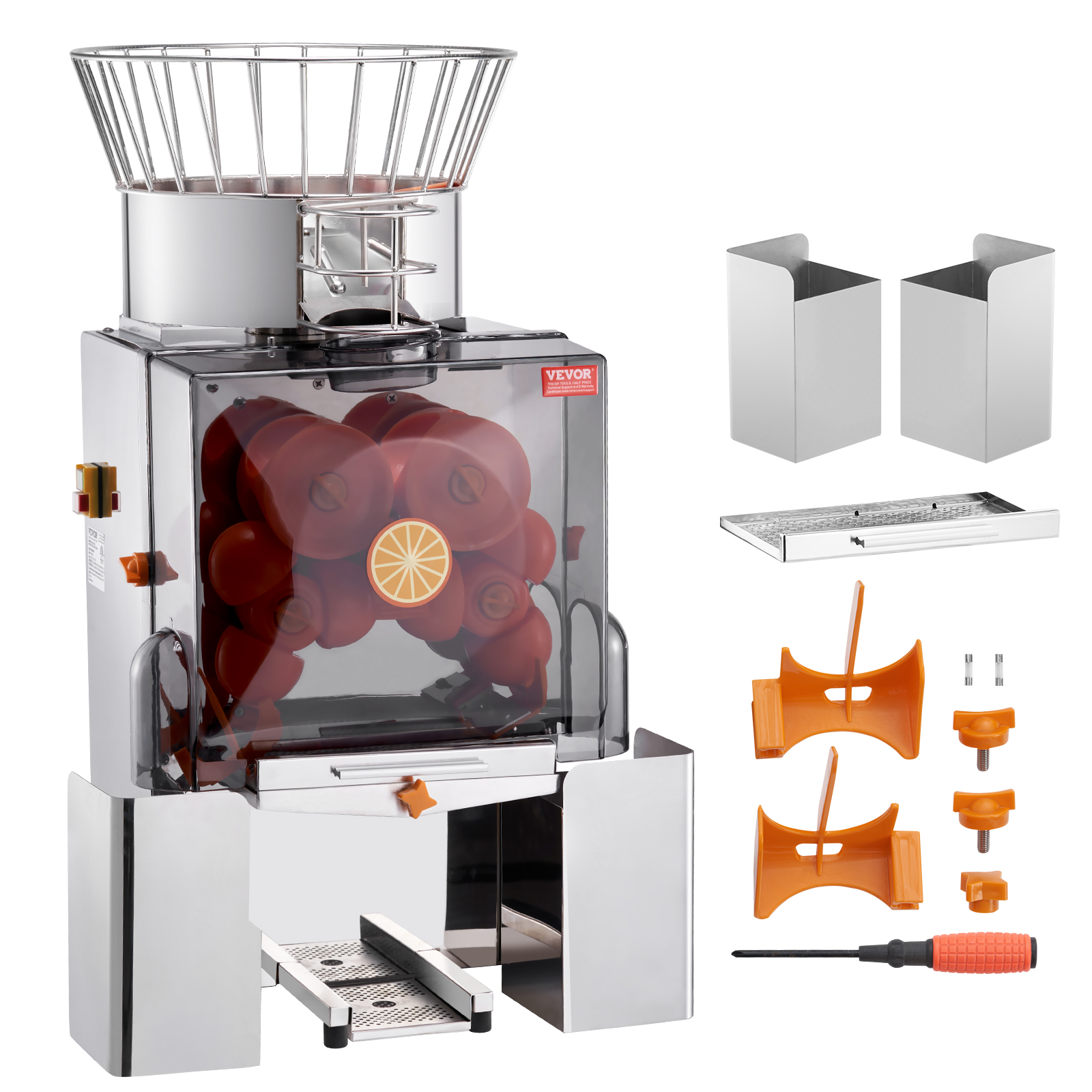 VEVOR Commercial Orange Juicer Machine 120W Juice Squeezer Extractor Filter Box - Picture 27 of 62