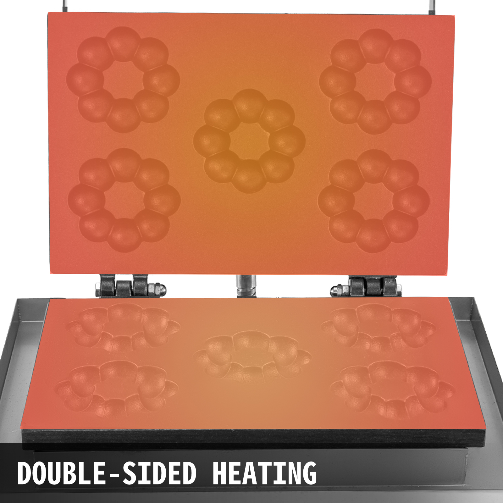 VEVOR Commercial Donut Maker Machine Bakery Mold Small Kitchen 1550W