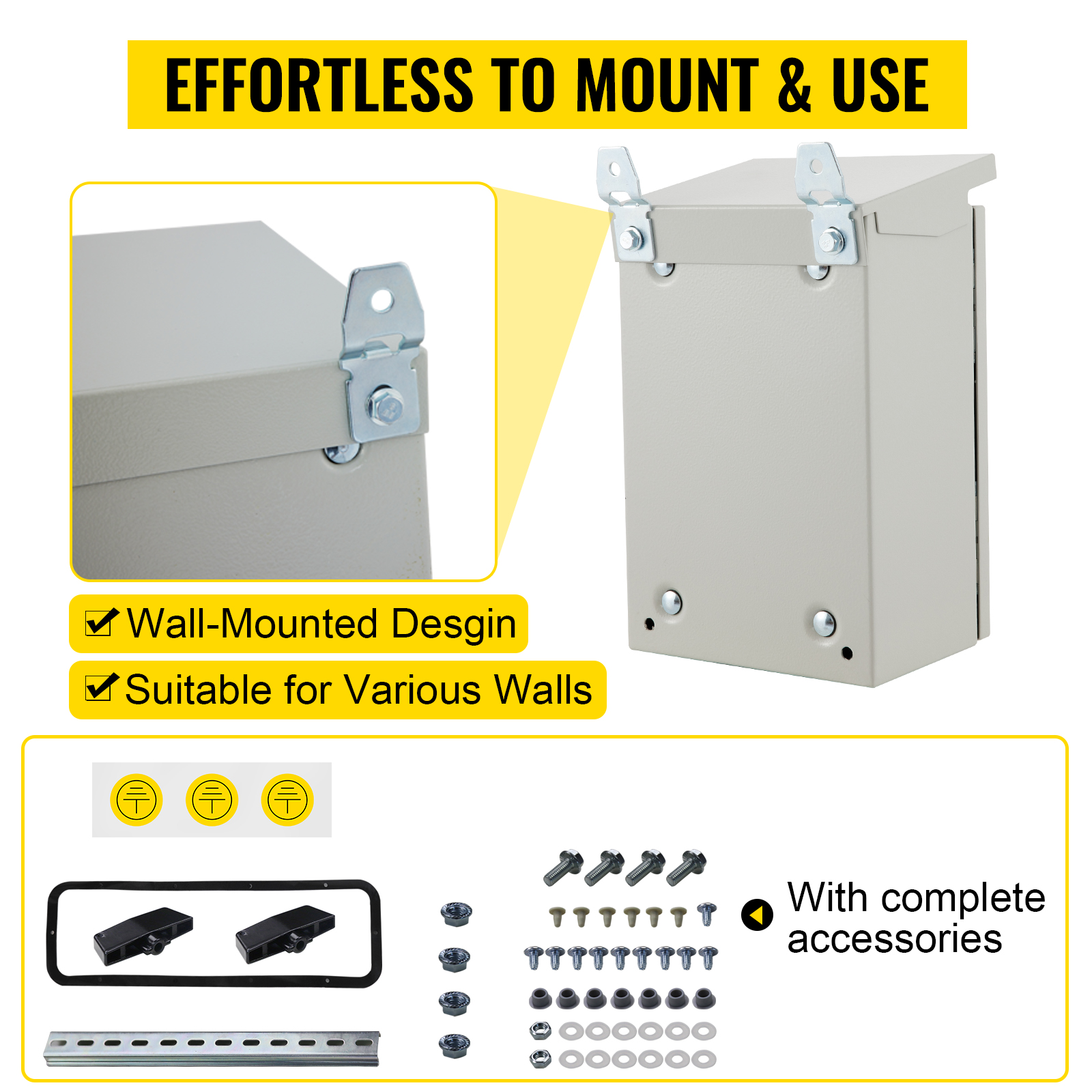 Caja Electrica Impermeable, Cubierta Con Bisagras Para Conexiones  Exteriores