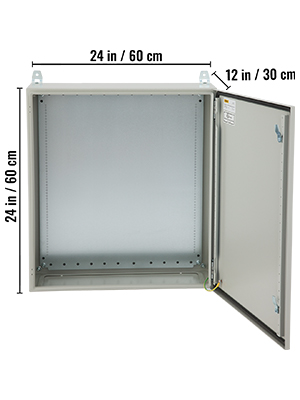 Electrical Enclosure Box,24 x 24 x 12 in,NEMA 4