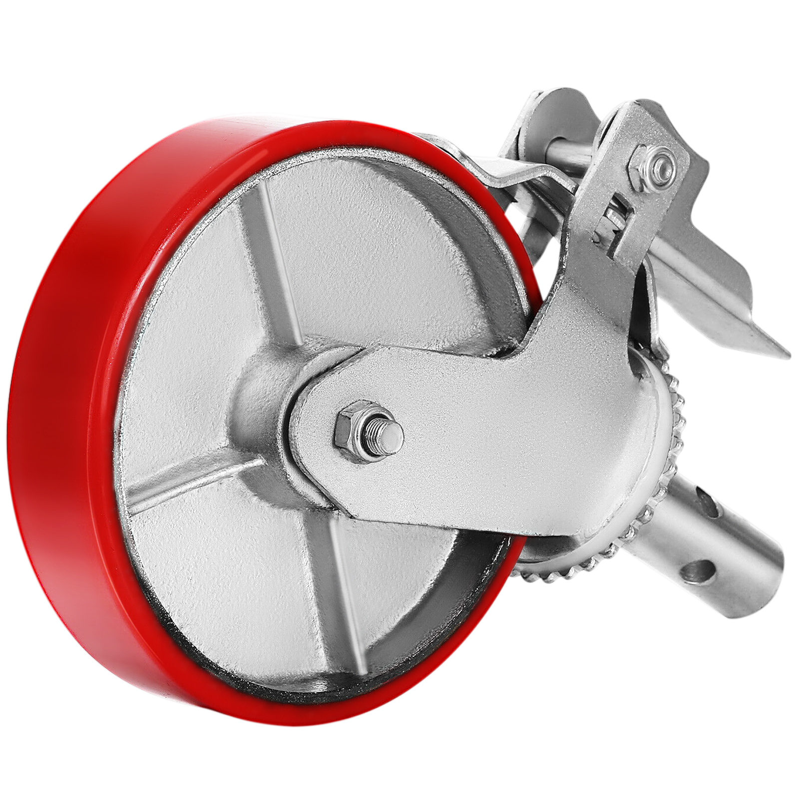 8" Scaffolding Non Marking Polyurethane Swivel Caster Wheels - Picture 9 of 12