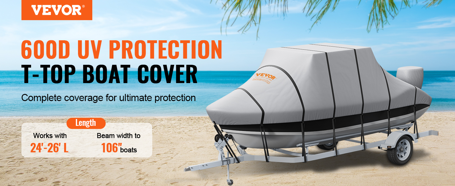 thumbnail image 2 of Universal T-Top Center Console Trailerable Boat Cover – Pacific Blue, 48W X 60L X 66H, SBU SBUU57439 2 of 4