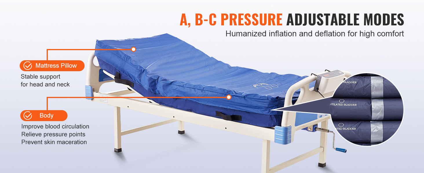 Title 4, VEVOR Alternating Air Pressure Mattress Dual-La...