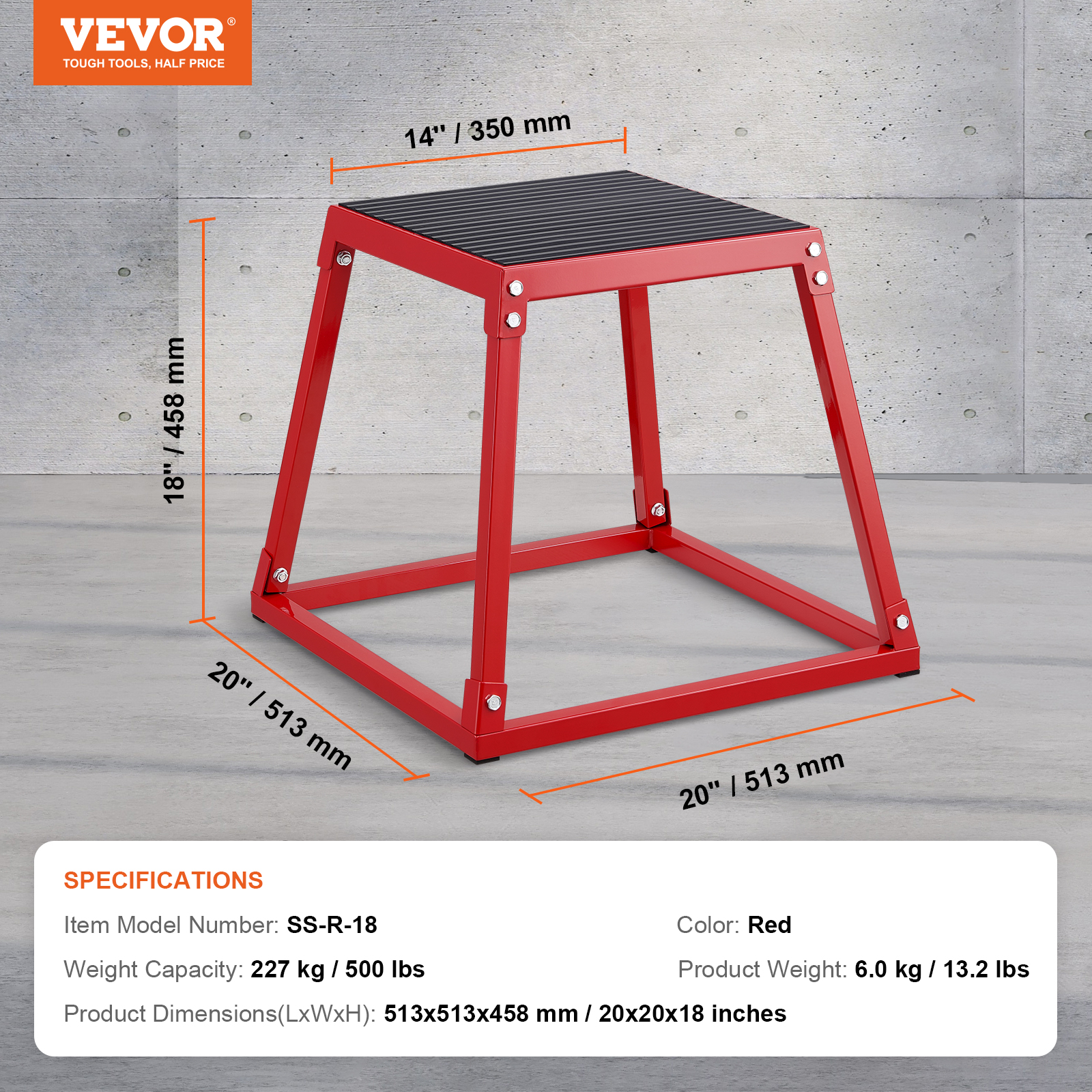 VEVOR 34-teilige Plyometrische Sprungbox Plyobox Fitness 305458609762mm